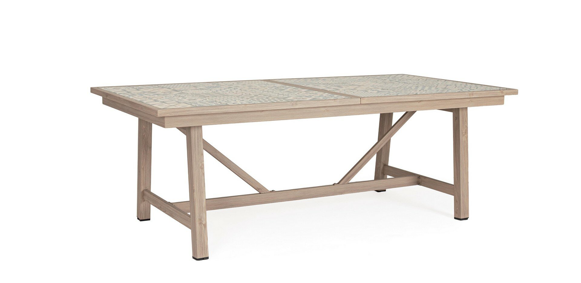 Extendable dining table KALIMERA, wood effect