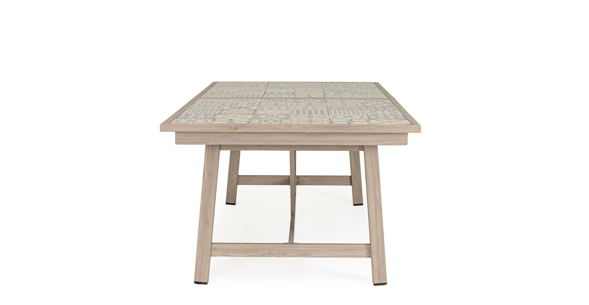 Extendable dining table KALIMERA, wood effect