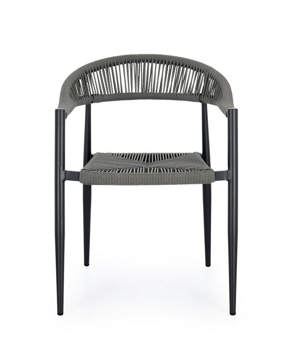 Garden chair JANDIA, anthracite/grey