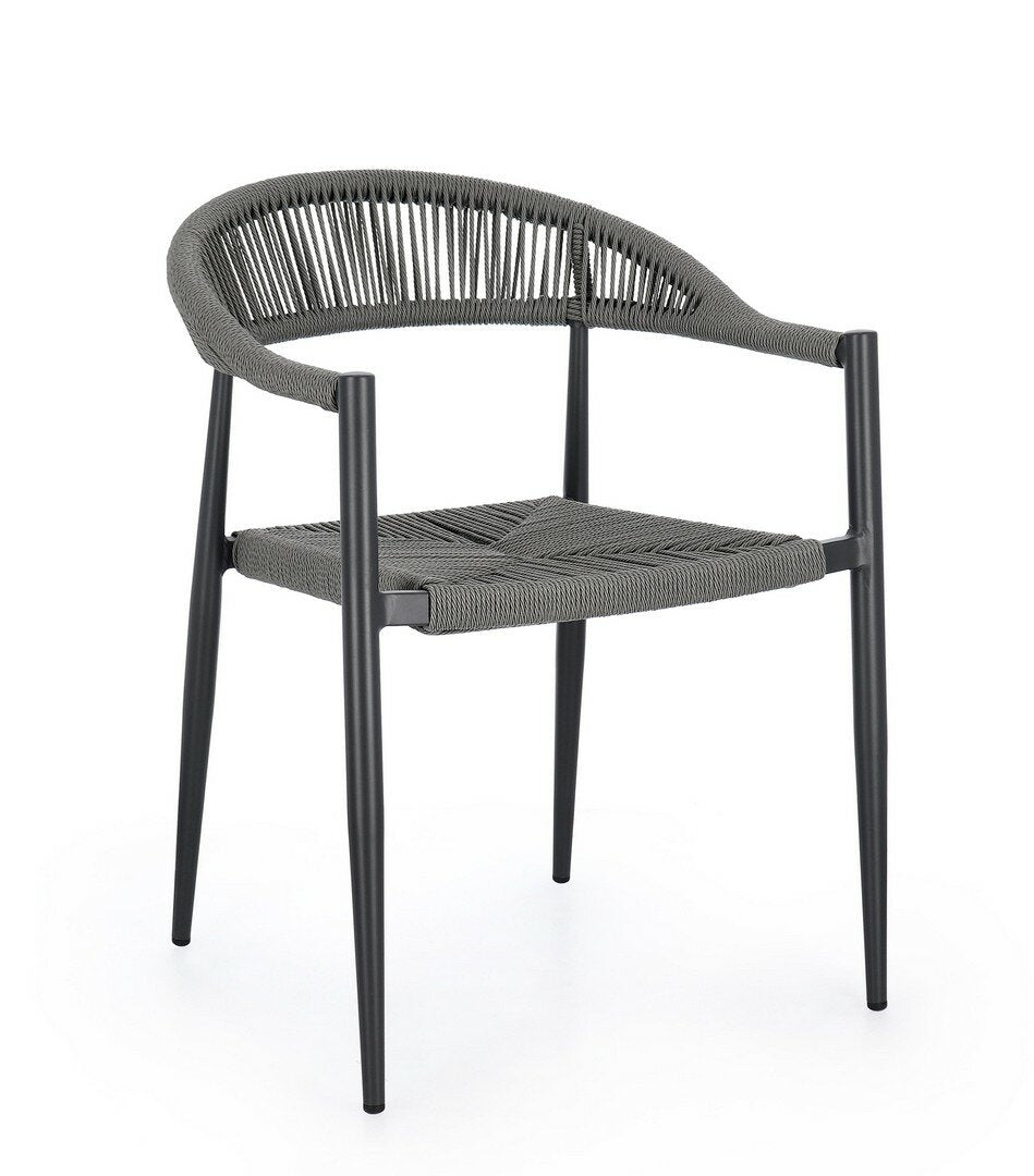 Garden chair JANDIA, anthracite/grey