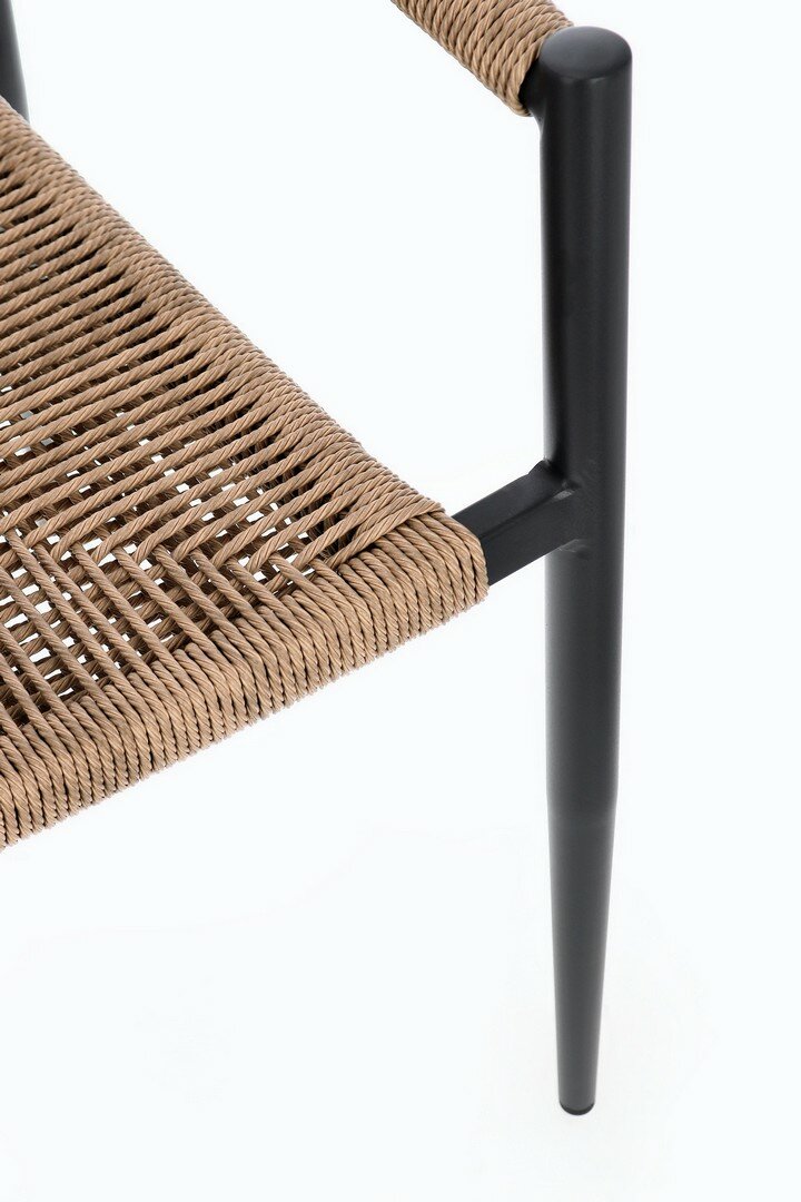 Garden chair JANDIA, anthracite/natural