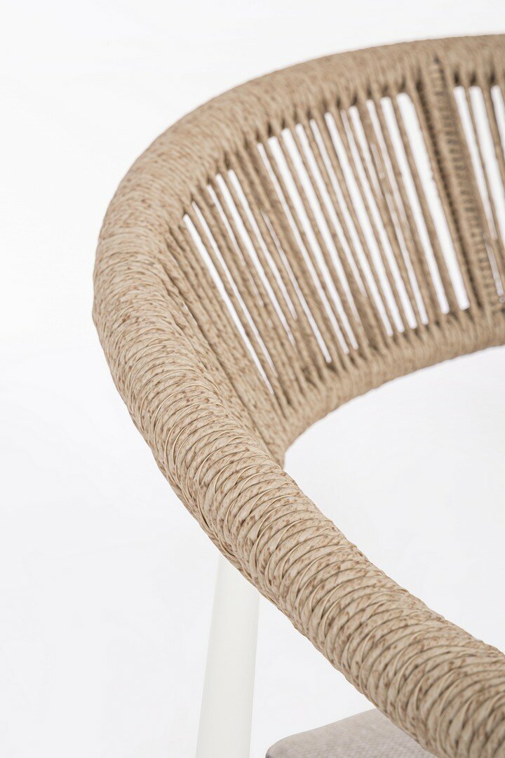 Garden furniture set JANDIA, white/sand