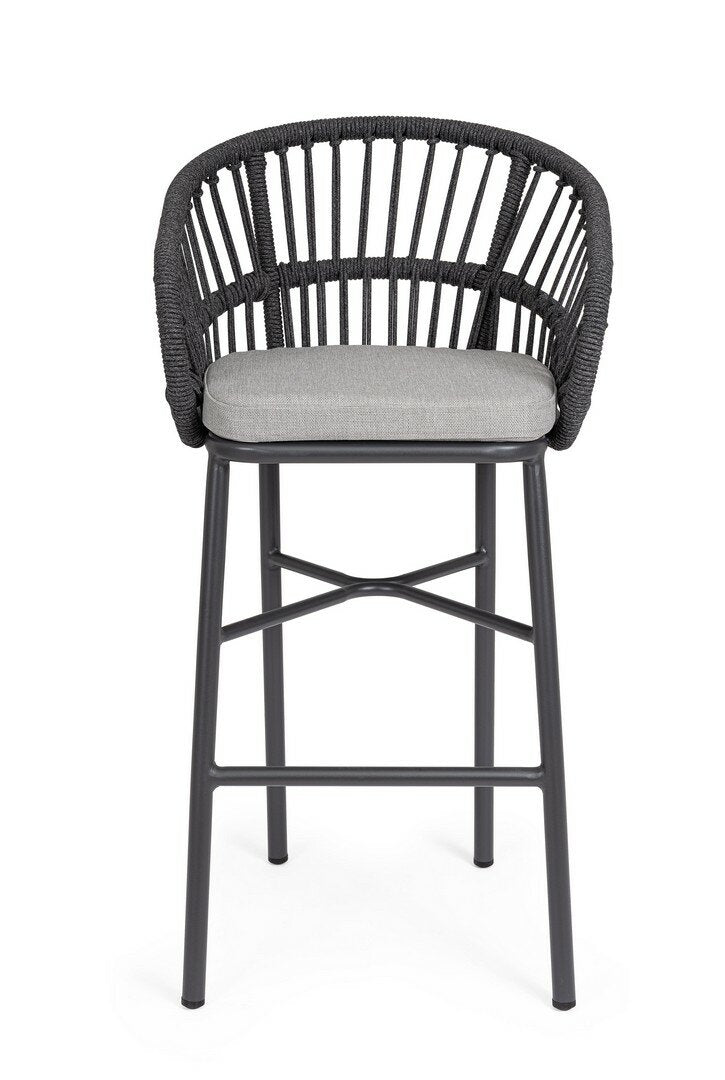 Garden stool ODIVELAS, anthracite