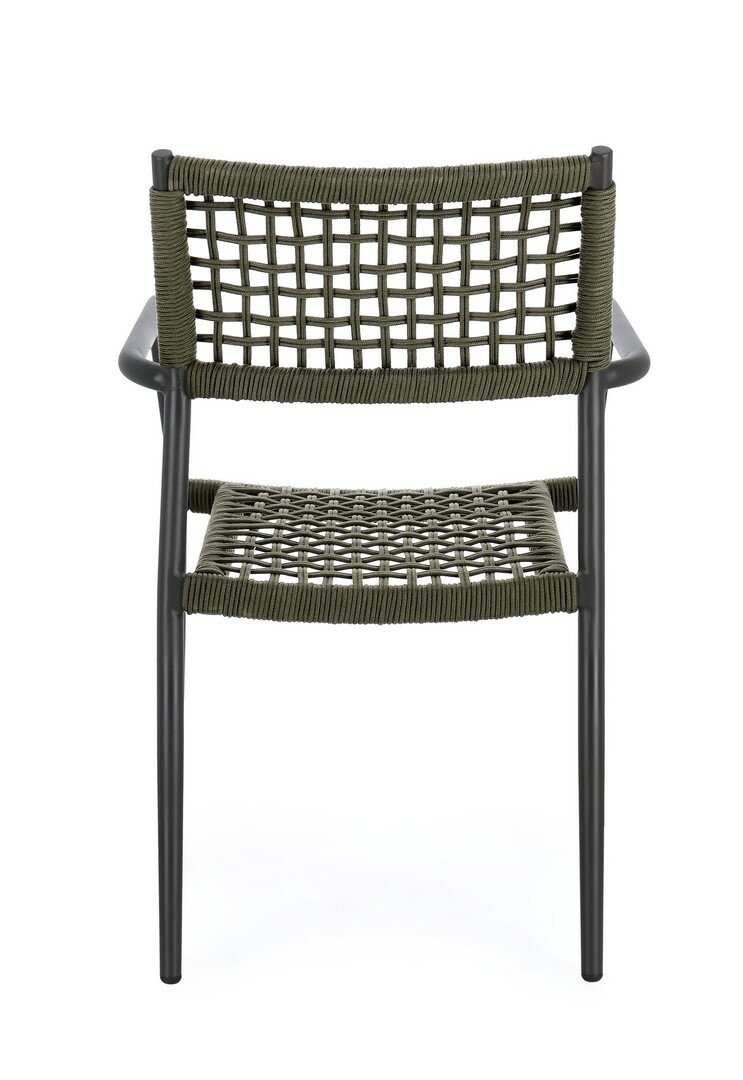 CALETA garden chair, green, rope