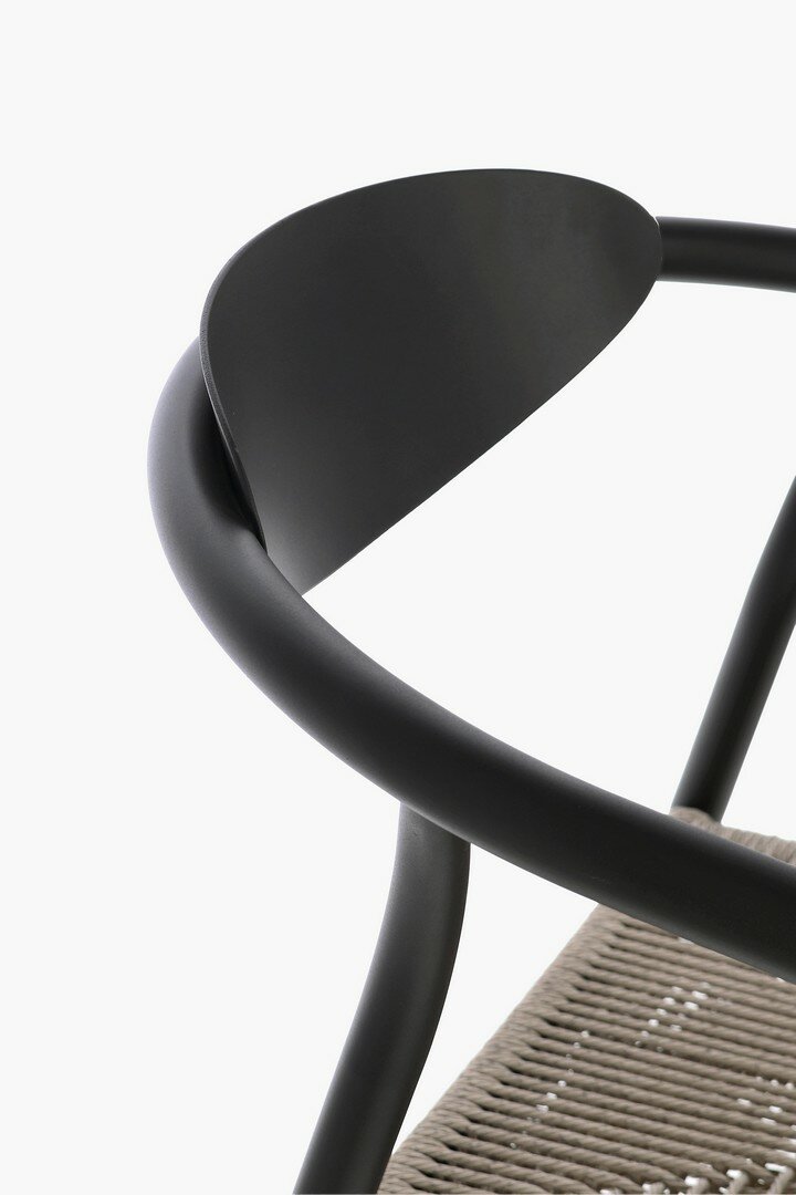 Garden chair LINARES, anthracite, stackable