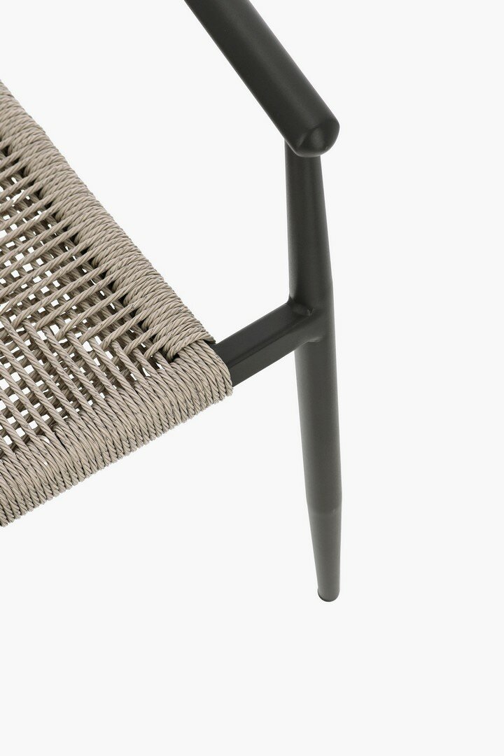 Garden chair LINARES, anthracite, stackable
