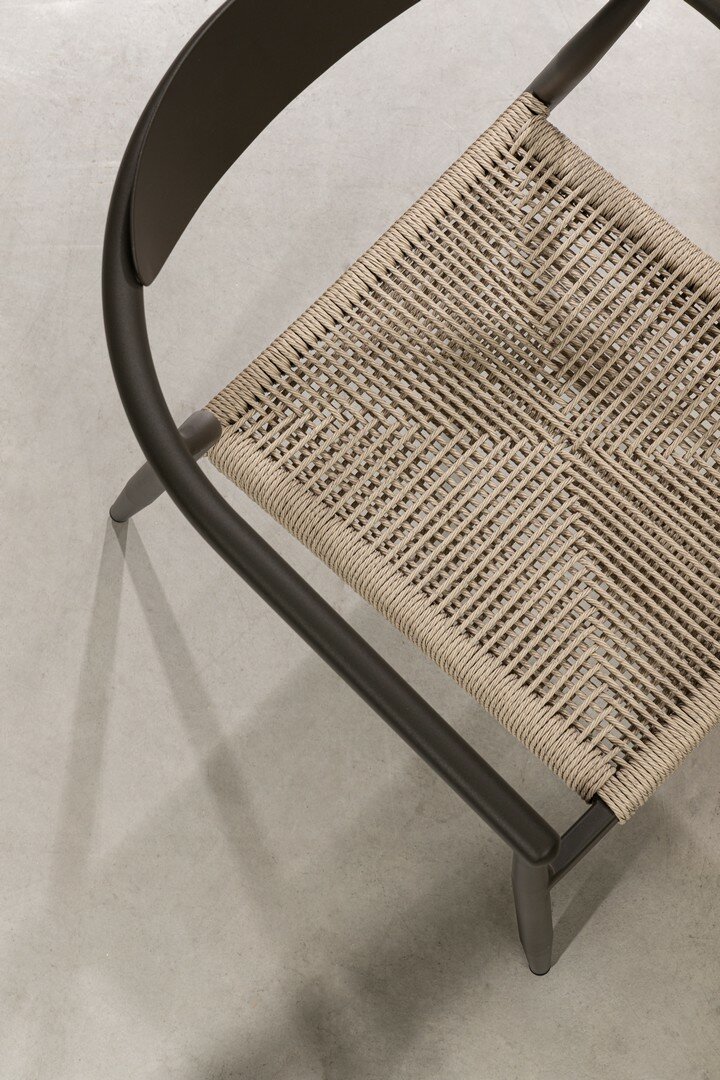 Garden chair LINARES, anthracite, stackable
