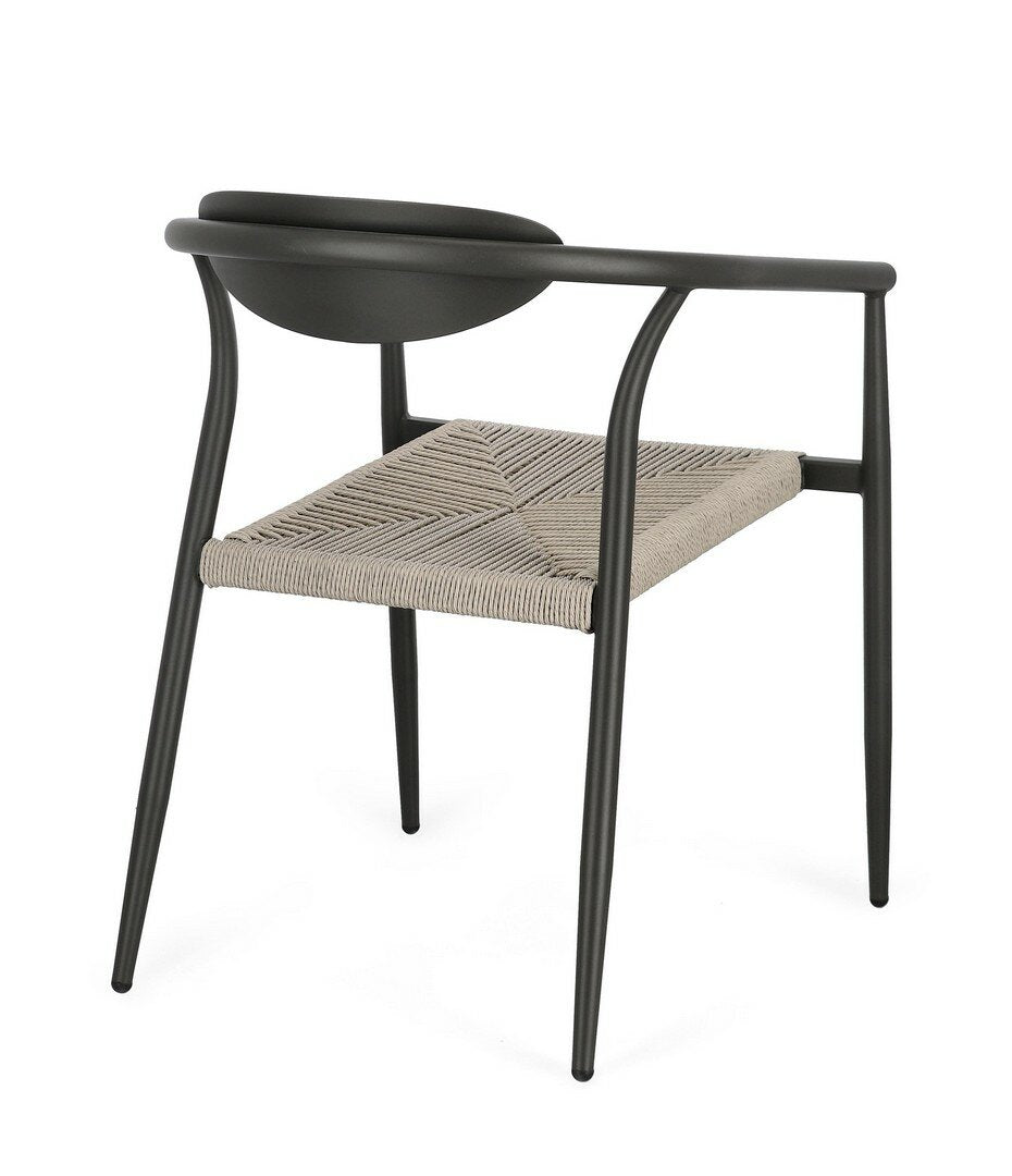 Garden chair LINARES, anthracite, stackable
