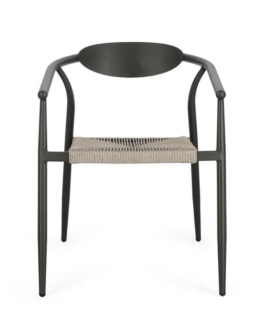 Garden chair LINARES, anthracite, stackable