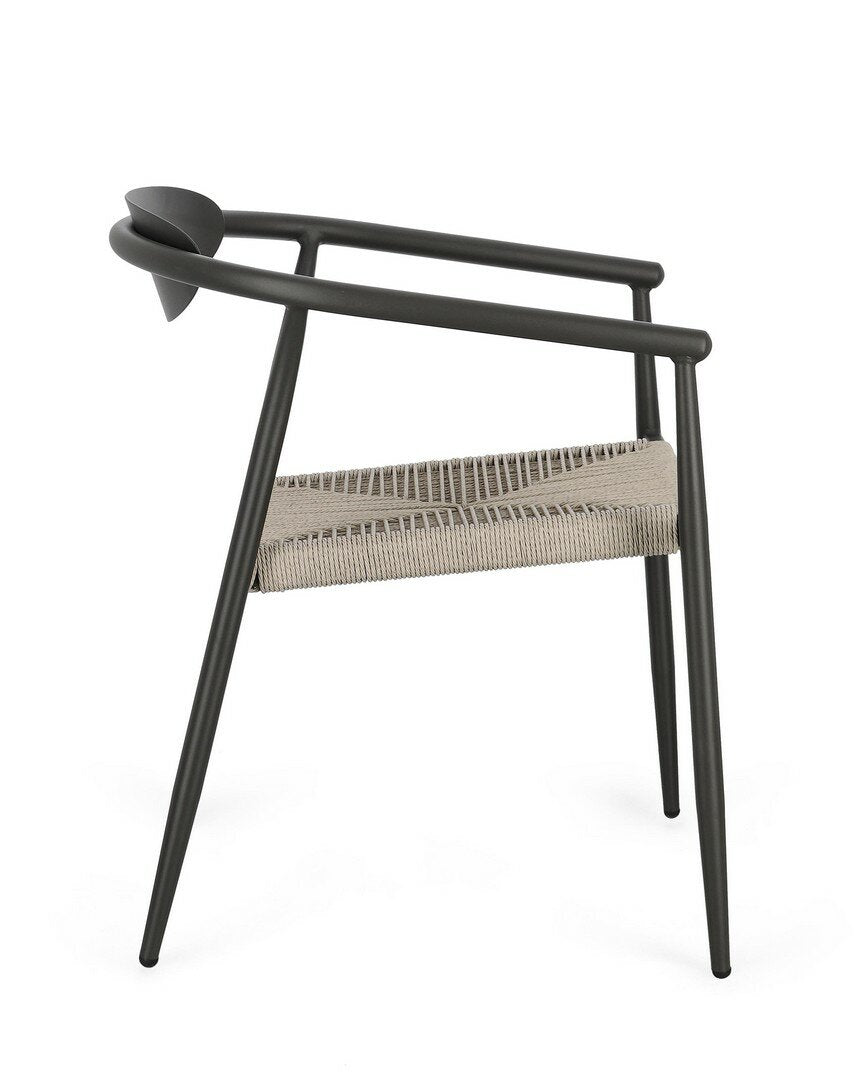 Garden chair LINARES, anthracite, stackable