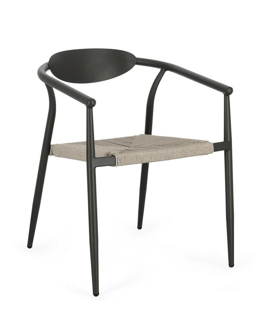 Garden chair LINARES, anthracite, stackable