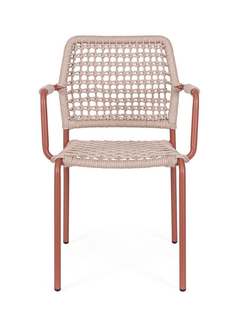 Garden chair RAJADA, frame, rope