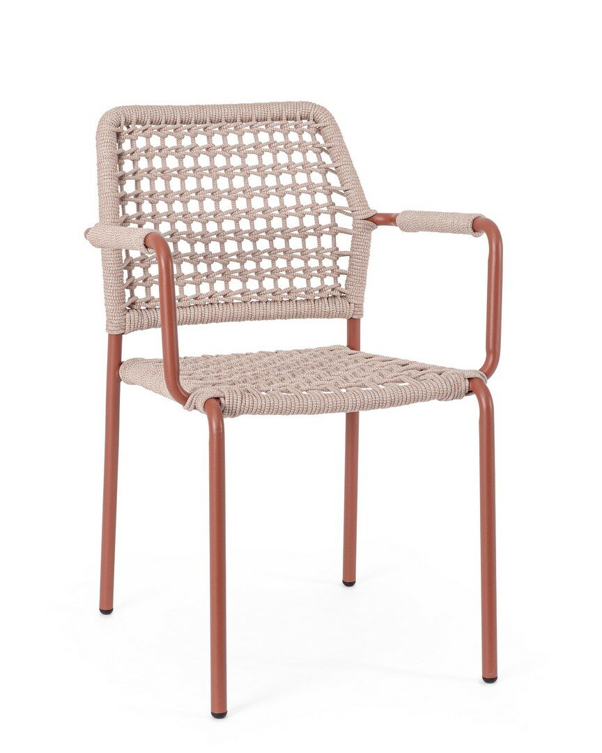 Garden chair RAJADA, frame, rope
