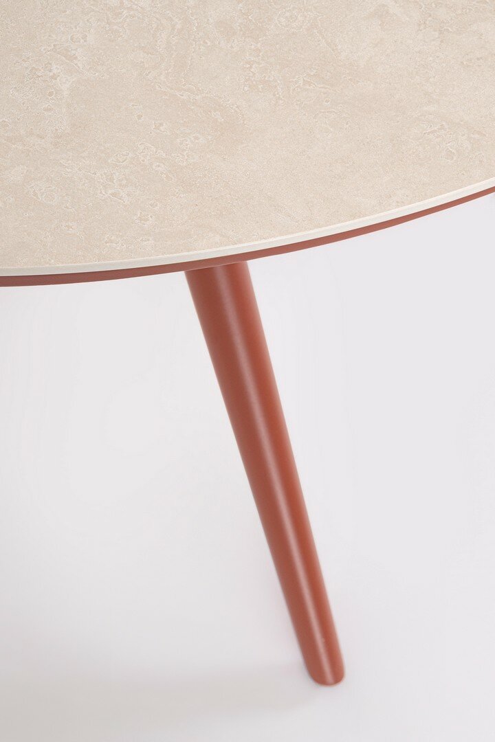 Round table CABAS, sintered stone, Ø120