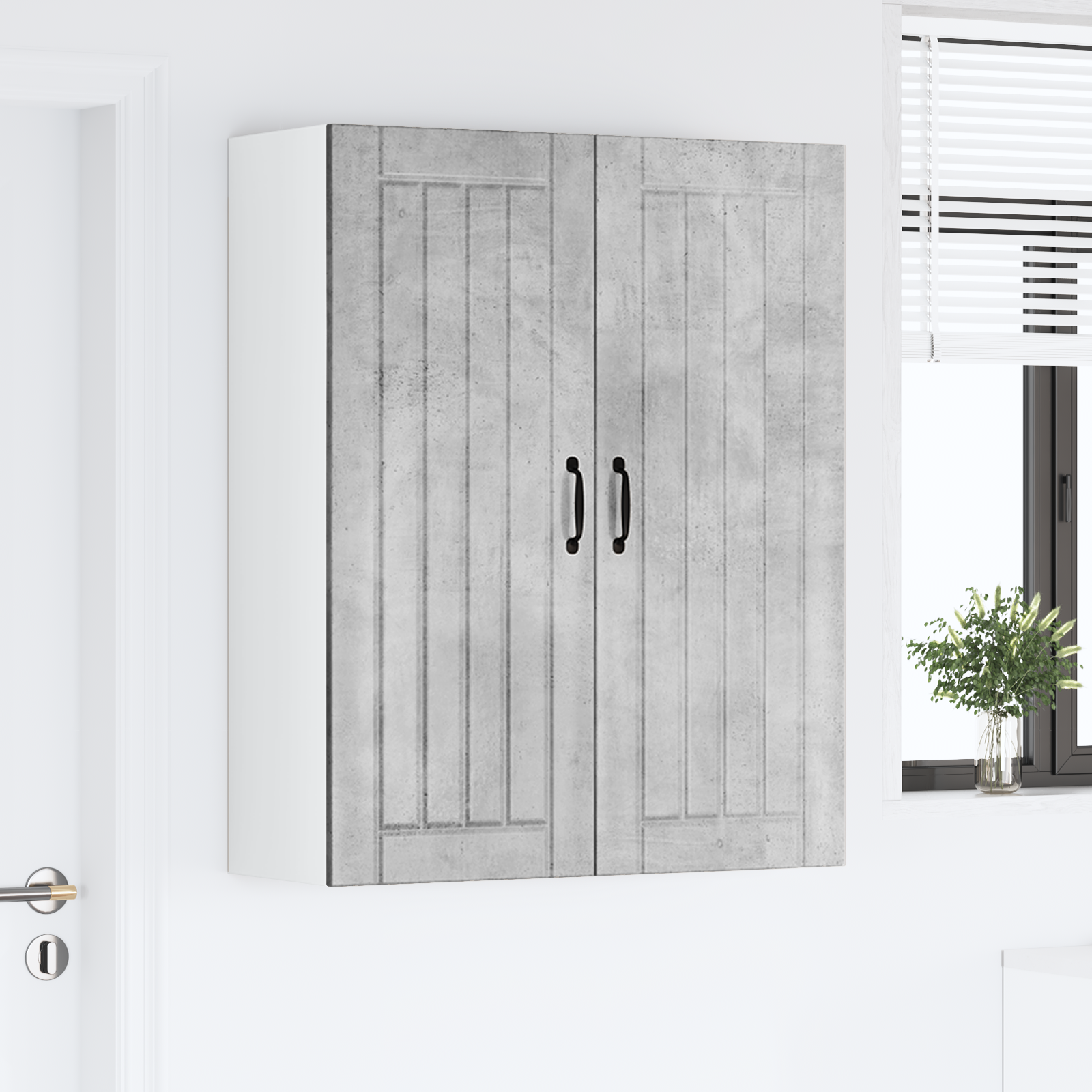 Virtuves skapis Betona pelēks 80 x 31 x 100 cm