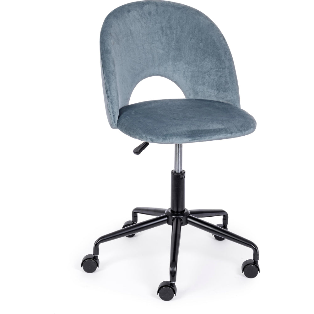 LINZEY biuro kėdė su ratukais, mėlyna spalva