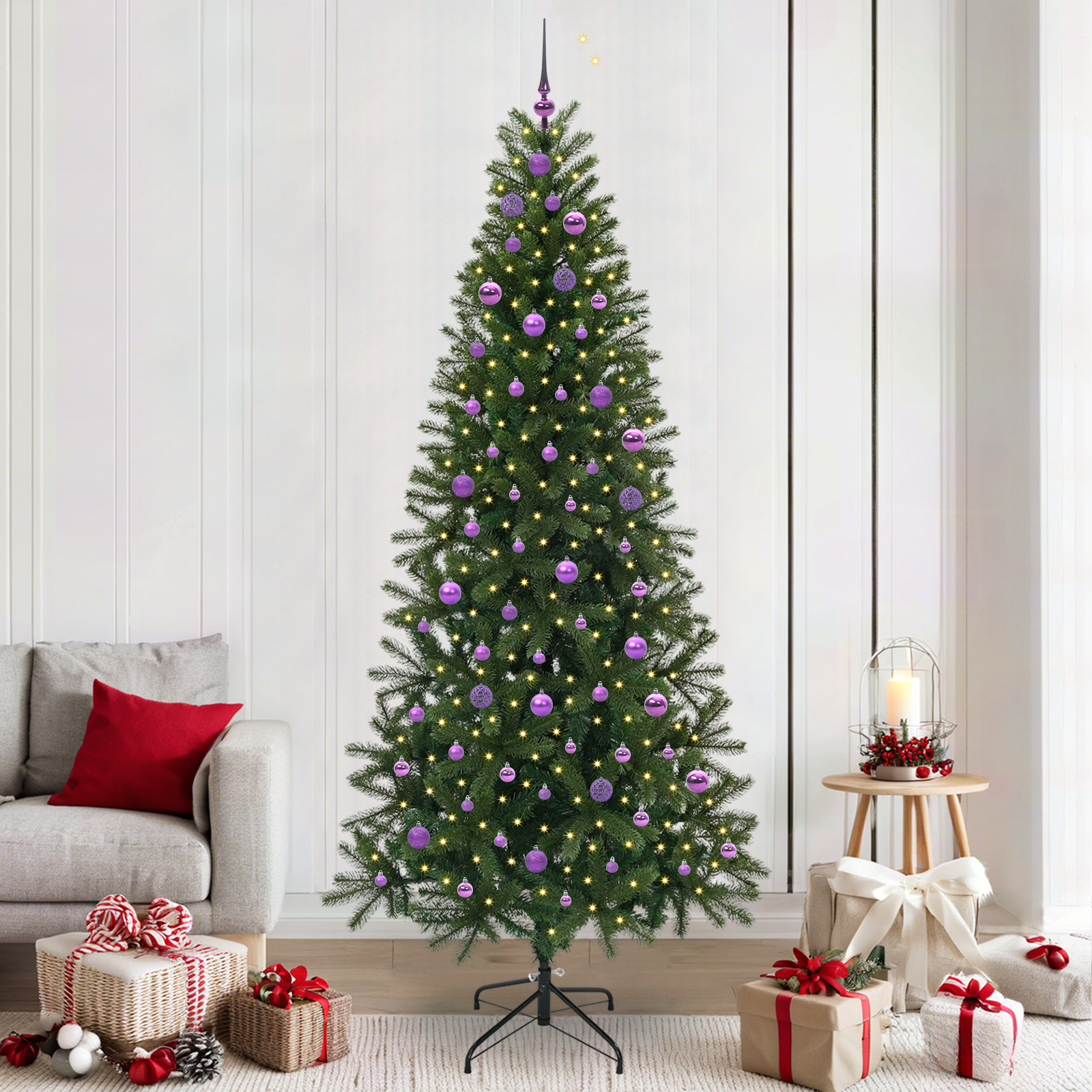 Dirbtinė Kalėdų eglutė SHINE STAR, su 300 LED Žalia 240 cm.  ir