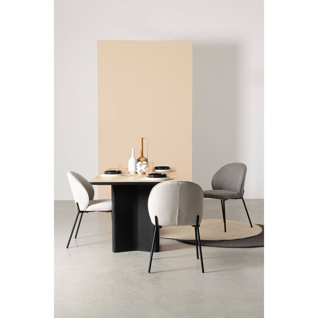 WENDY valgomojo kėdė, beige spalva