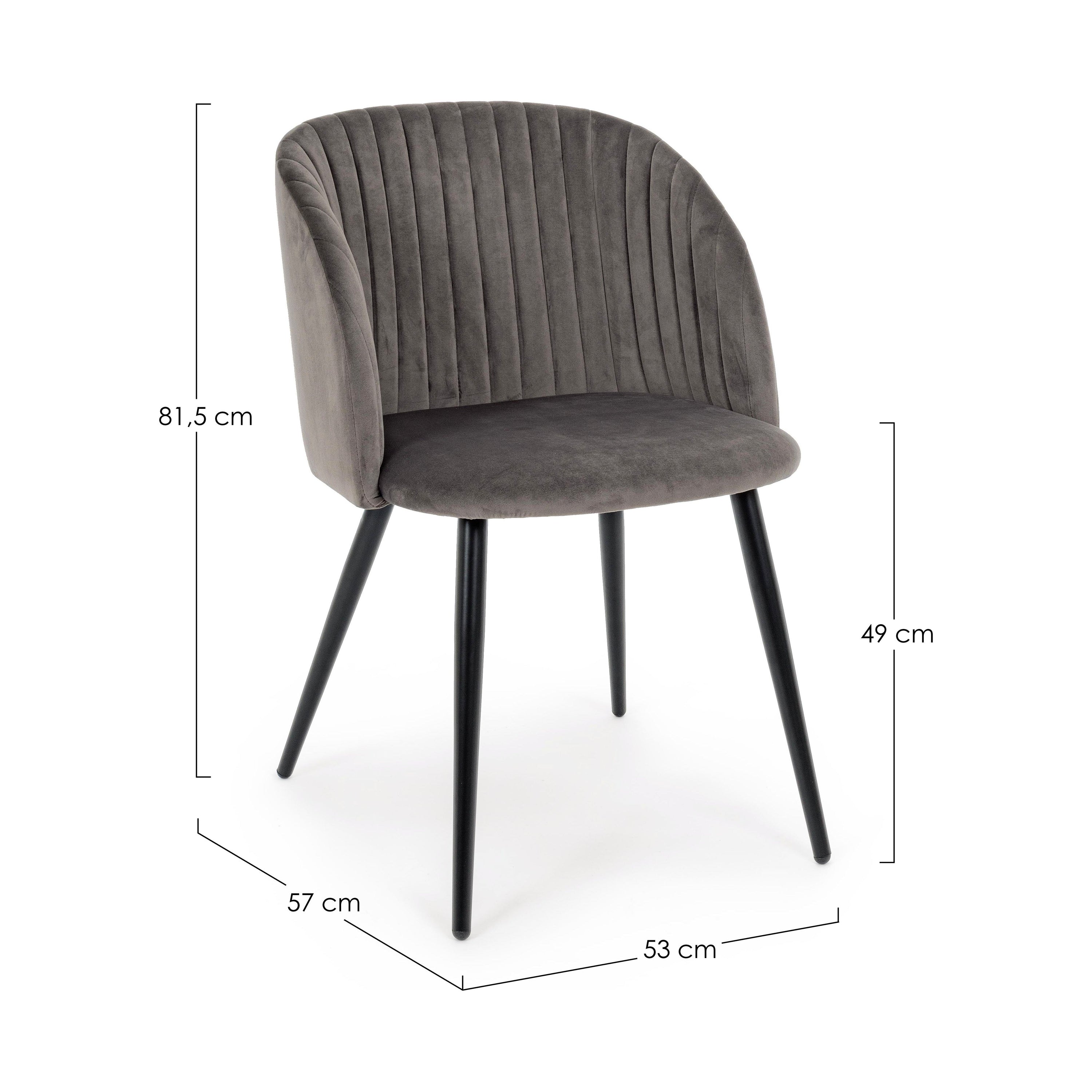 QUEEN dining chair, dark grey