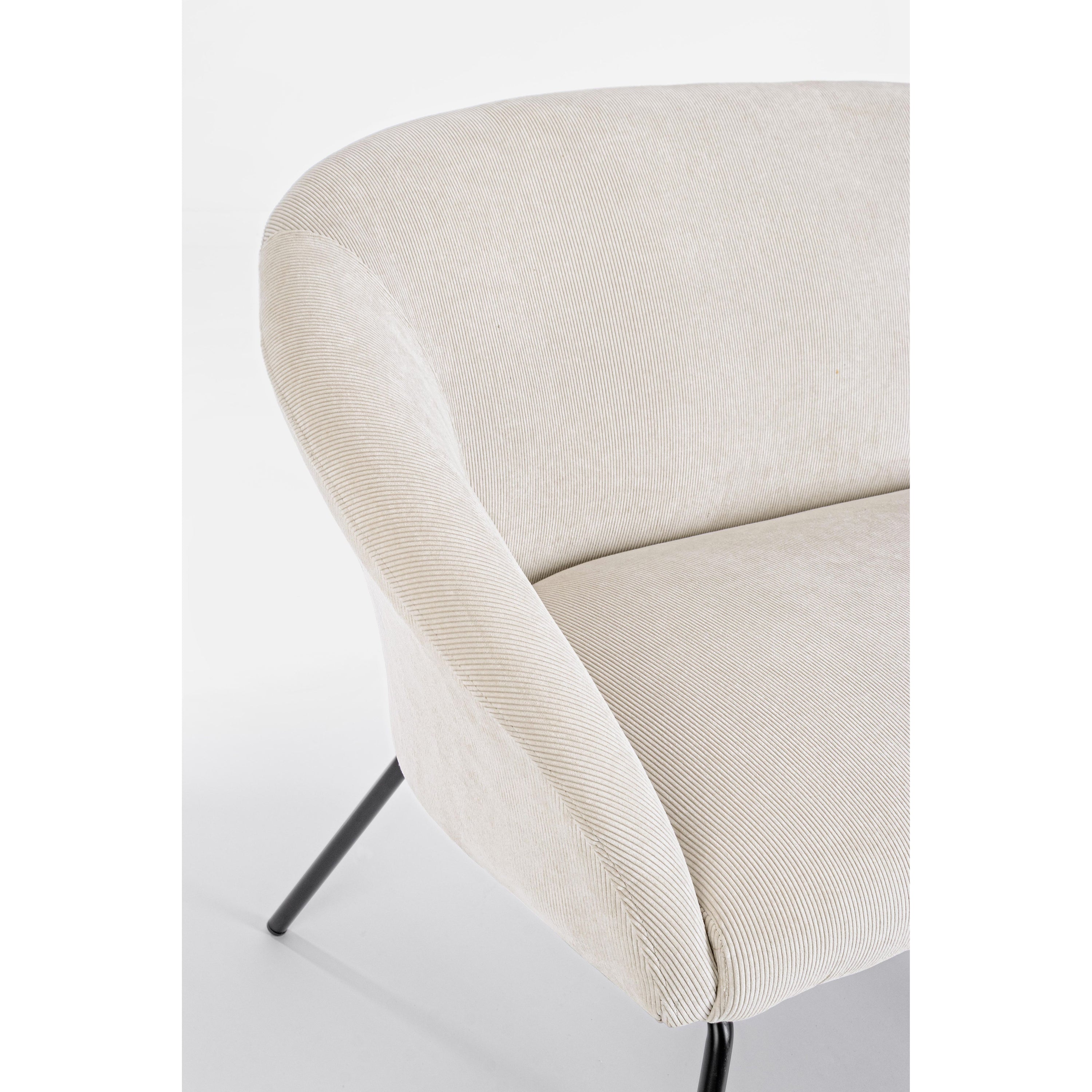 AIKO sofa, velvetas, balta spalva