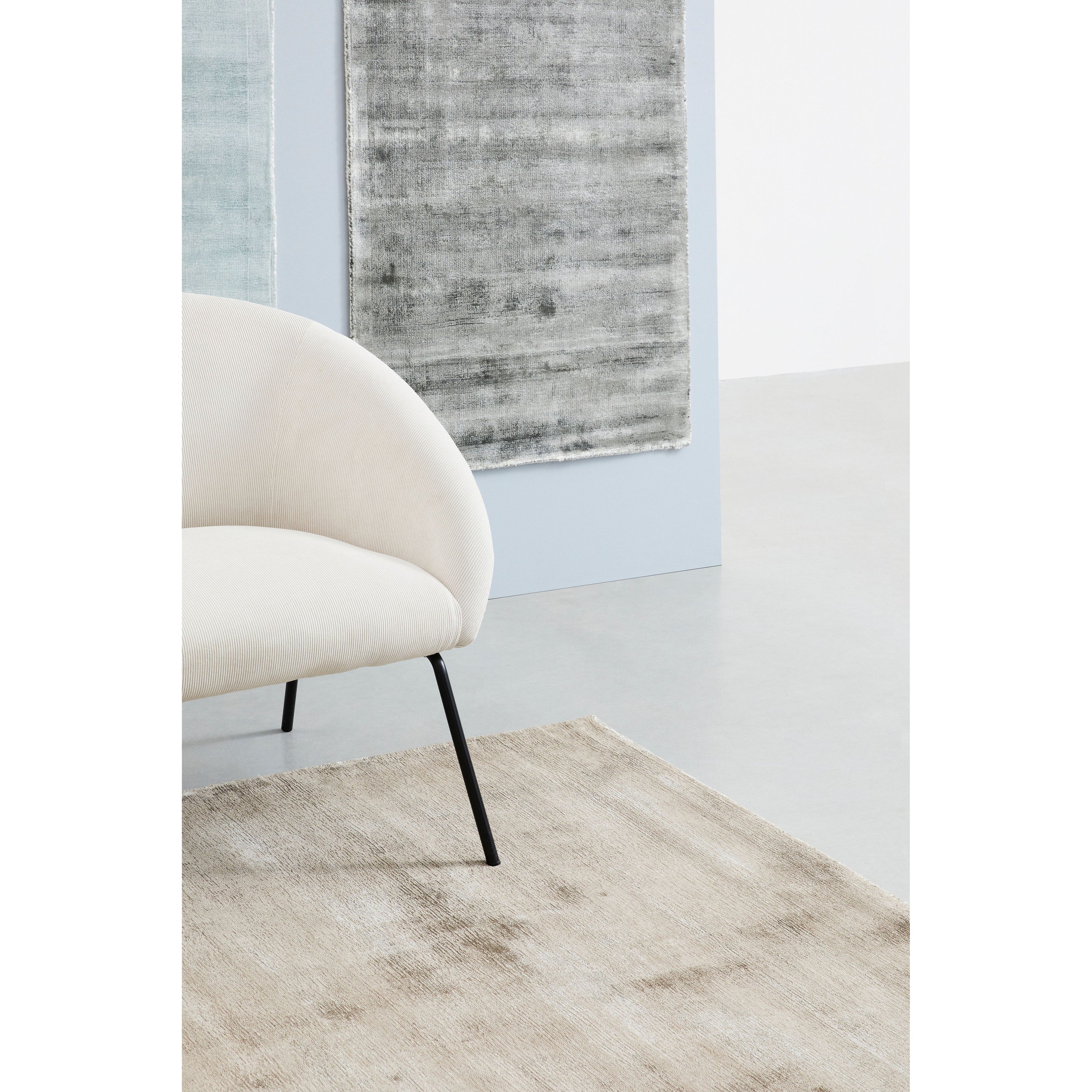 AIKO sofa, velvetas, balta spalva