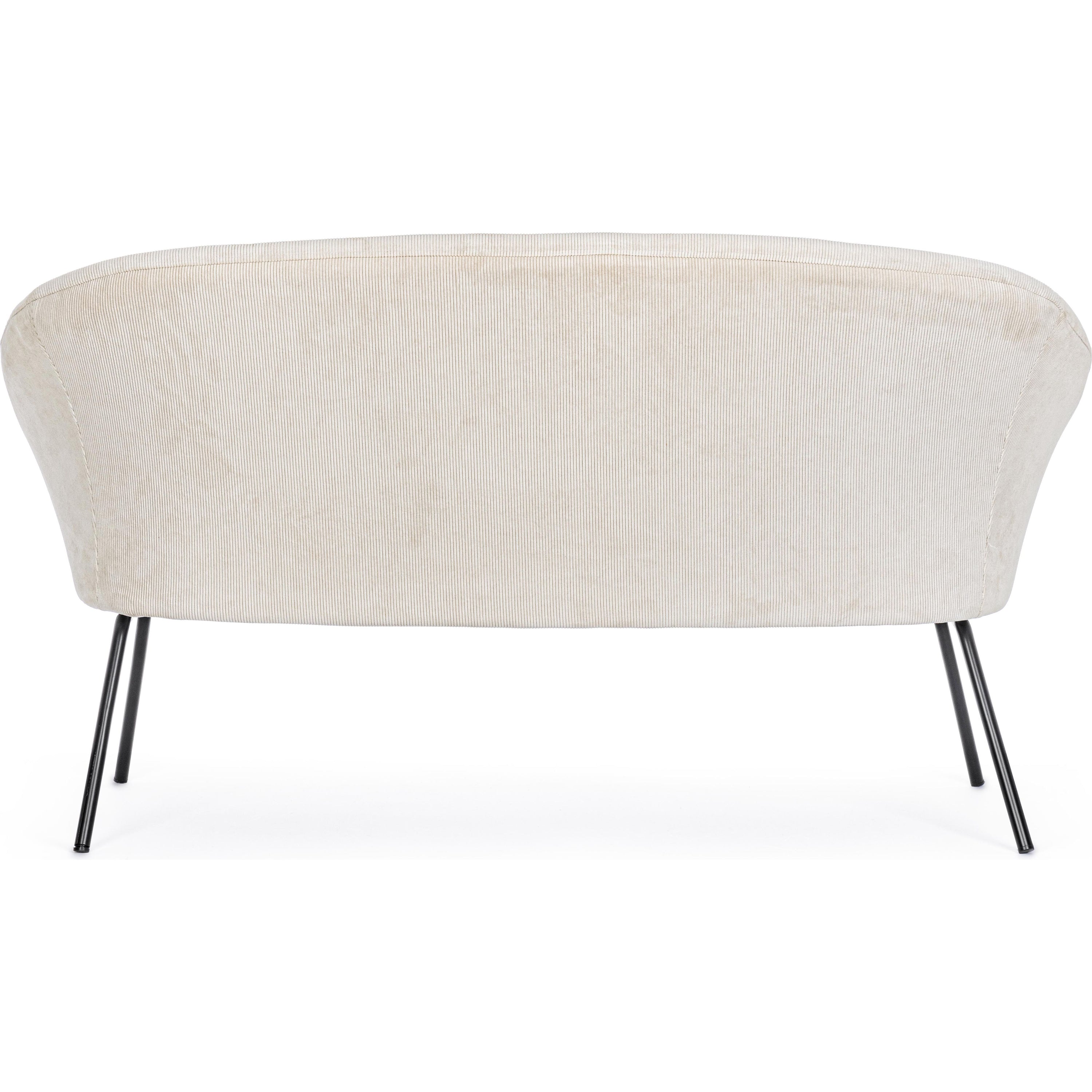 AIKO sofa, velvetas, balta spalva