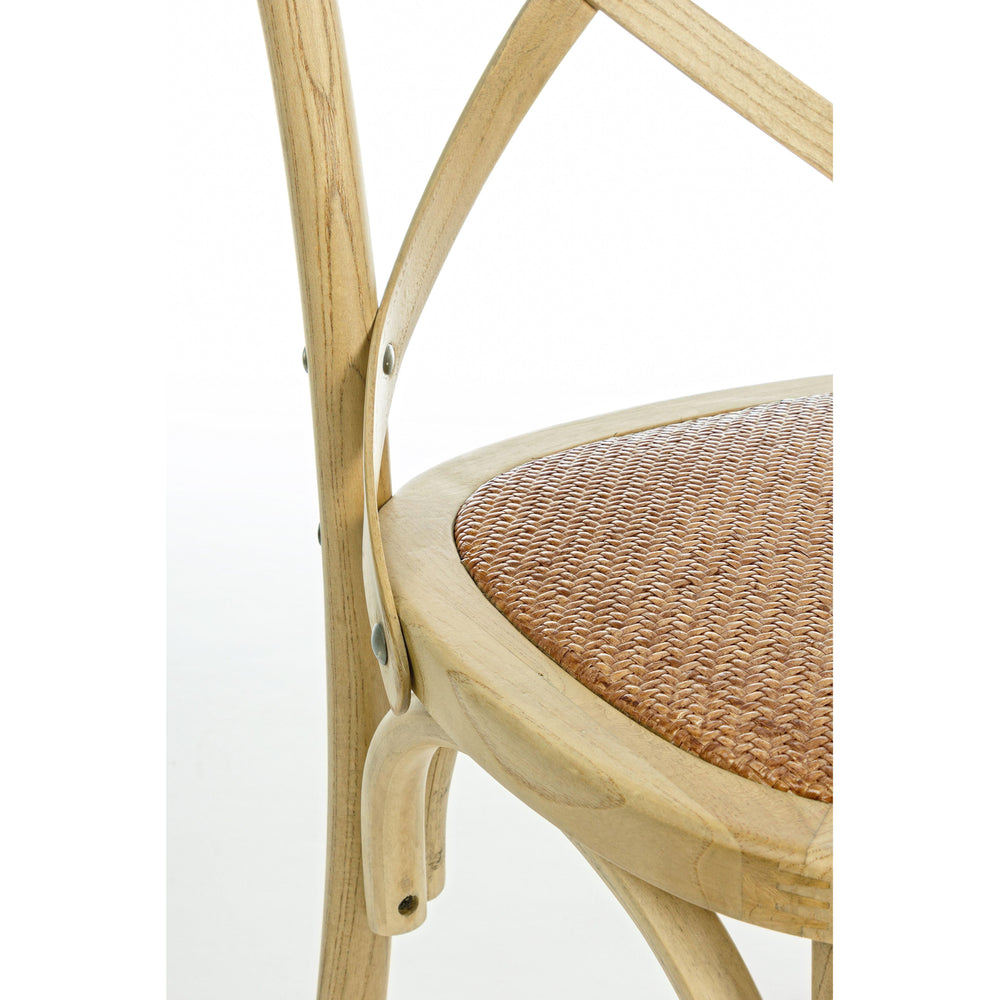 CROSS chair, natural/ brown color