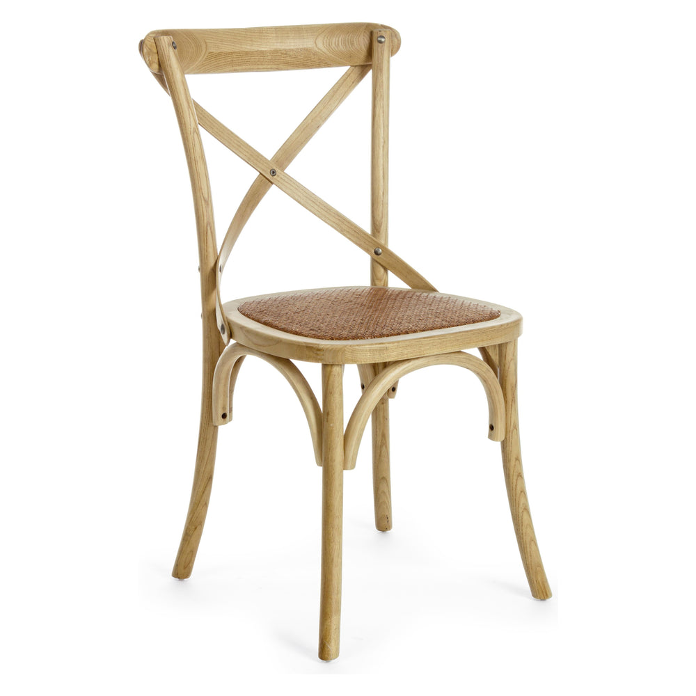 CROSS chair, natural/ brown color