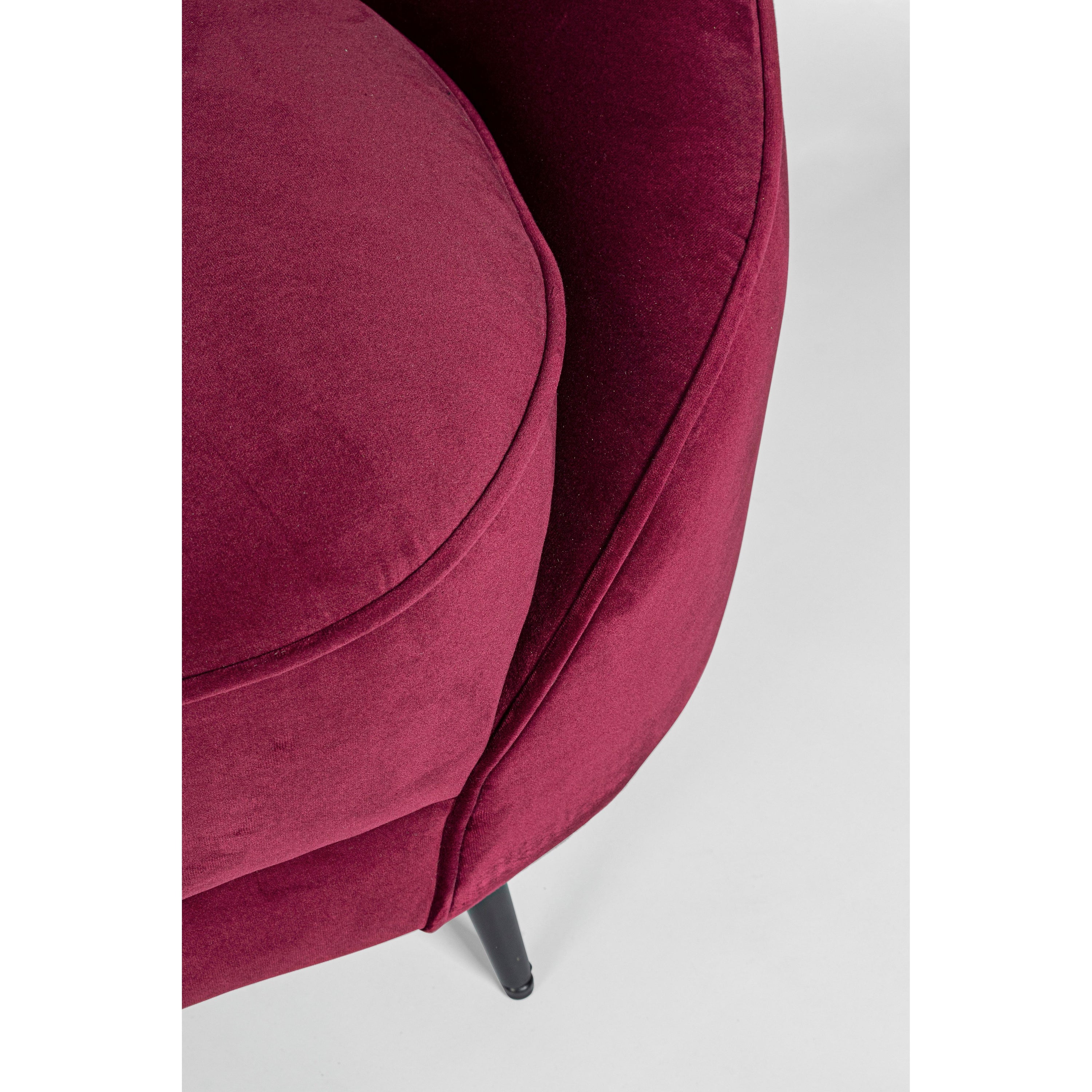 SERAPHIN 2 dalių sofa, vyno raudonumo spalva