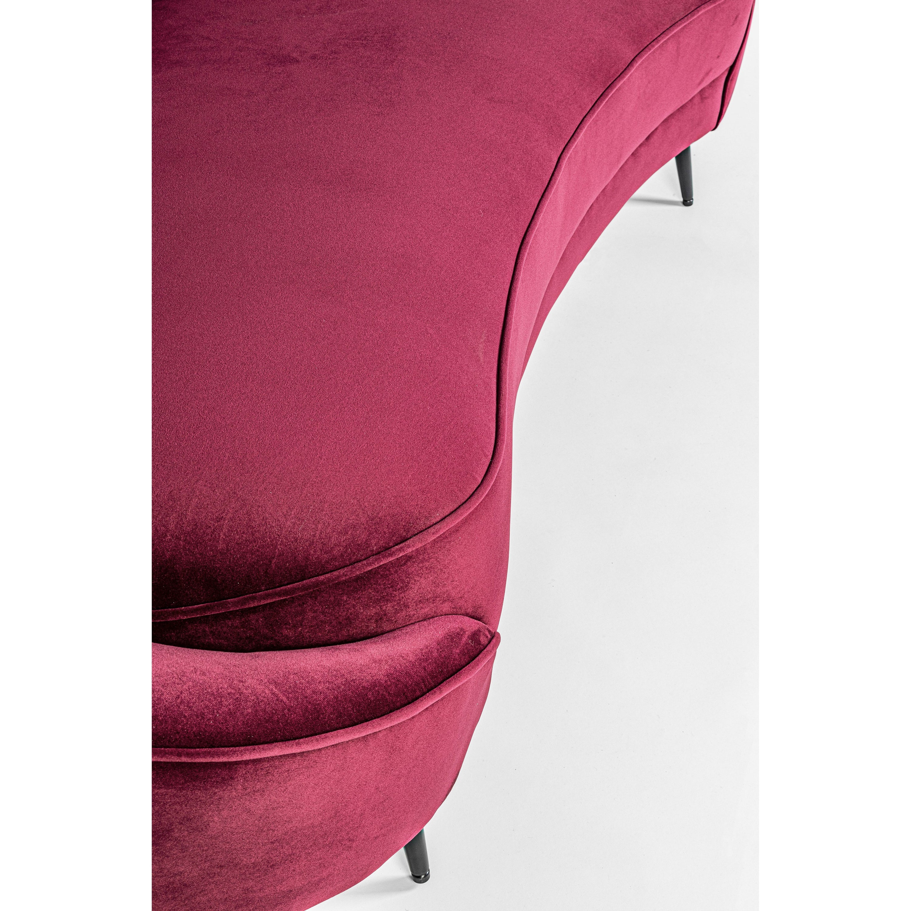 SERAPHIN 2 dalių sofa, vyno raudonumo spalva