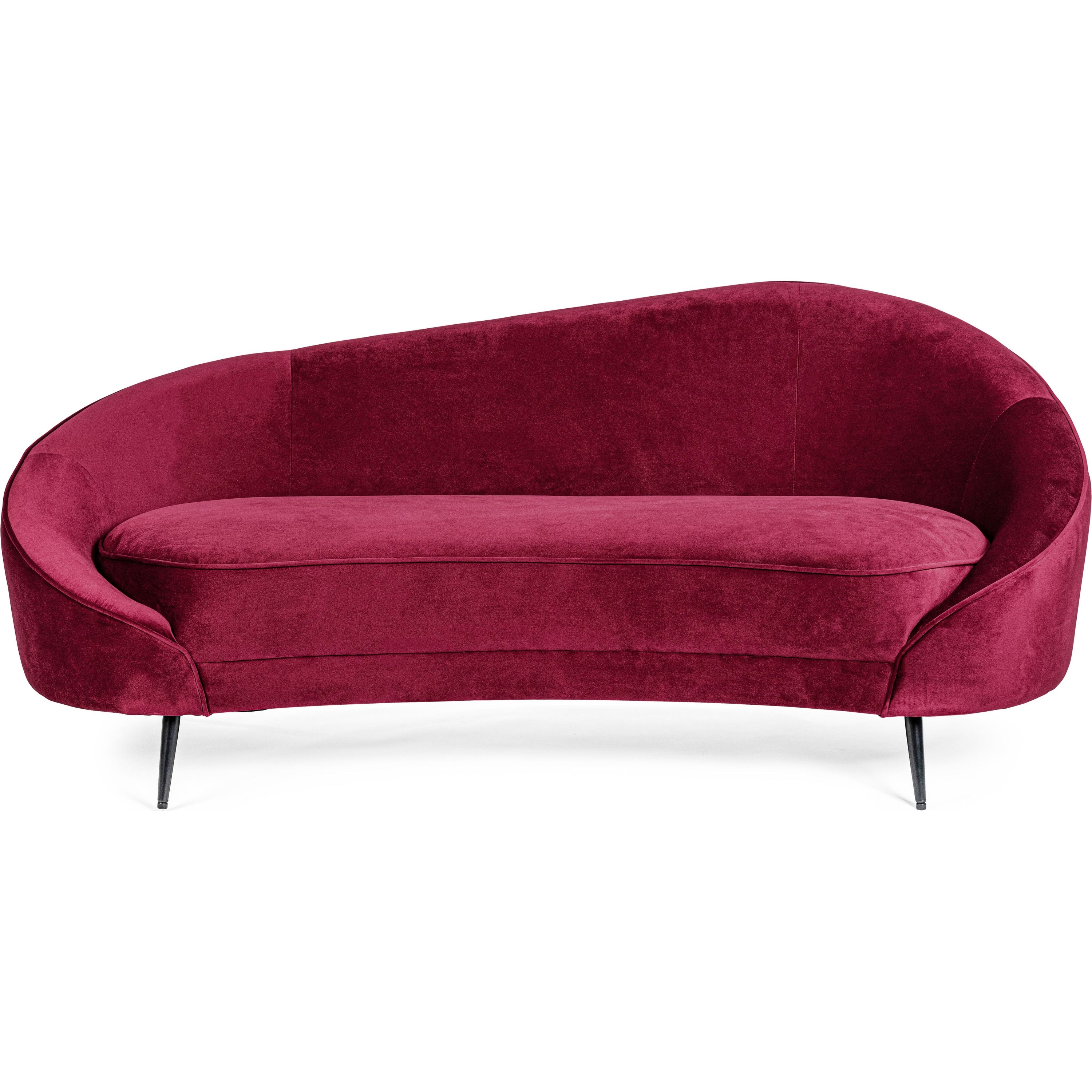 SERAPHIN 2 dalių sofa, vyno raudonumo spalva