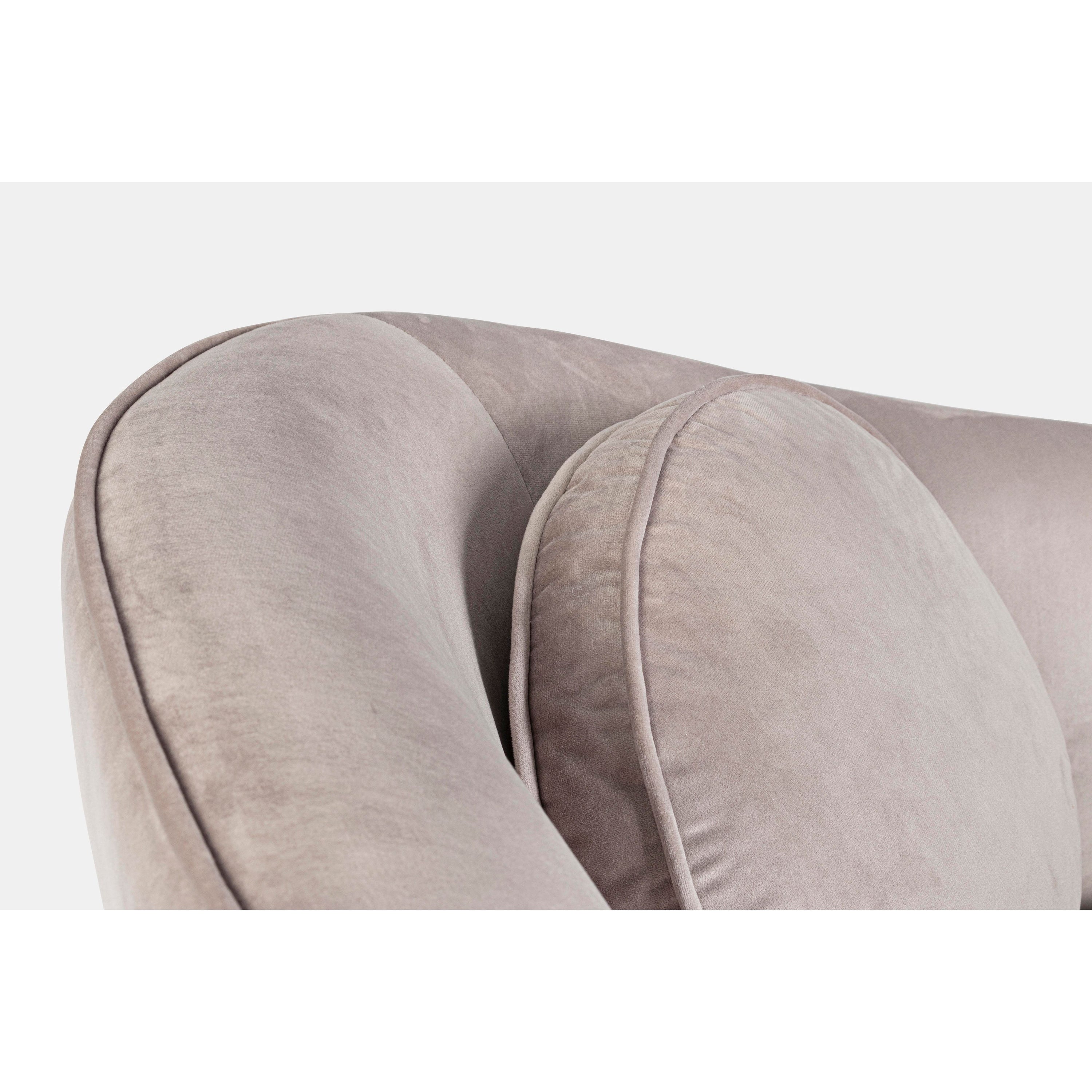 CANDIS 2 dalių sofa, šviesiai pilka spalva