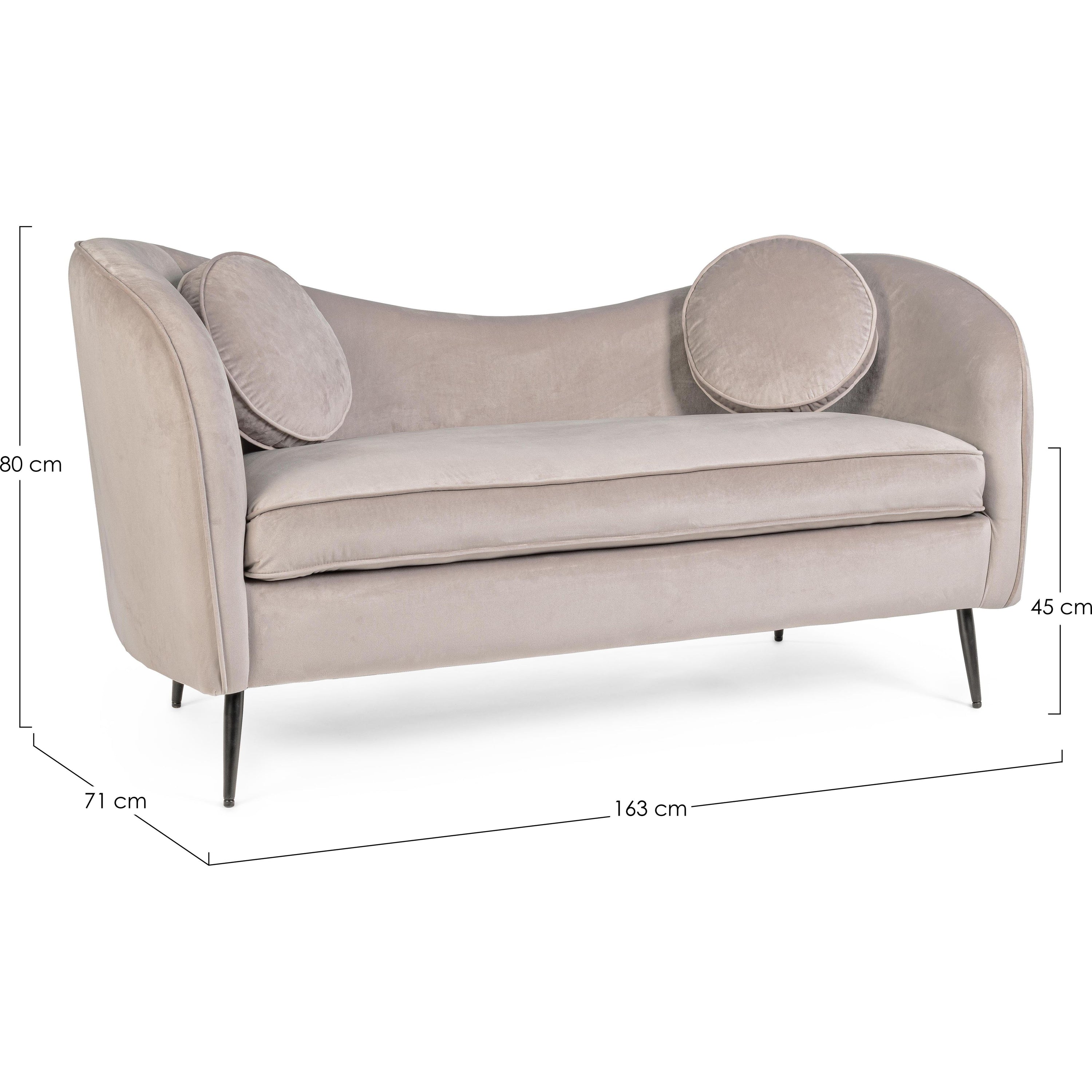 CANDIS 2 dalių sofa, šviesiai pilka spalva