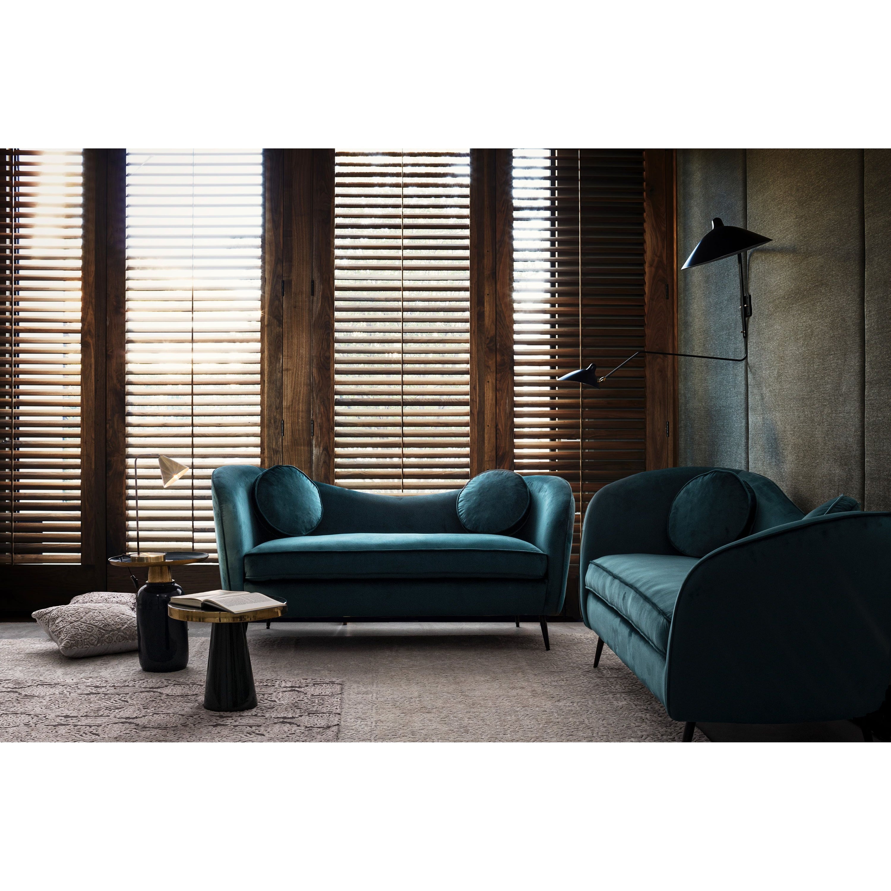 CANDIS 2 dalių sofa, turkio spalva