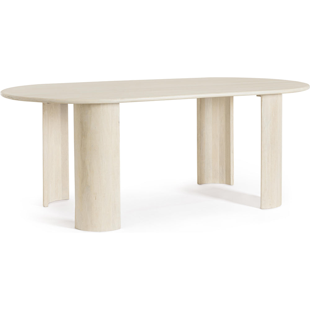 ORLANDO ovalus valgomojo stalas, mango mediena, natūrali spalva, 210X100cm