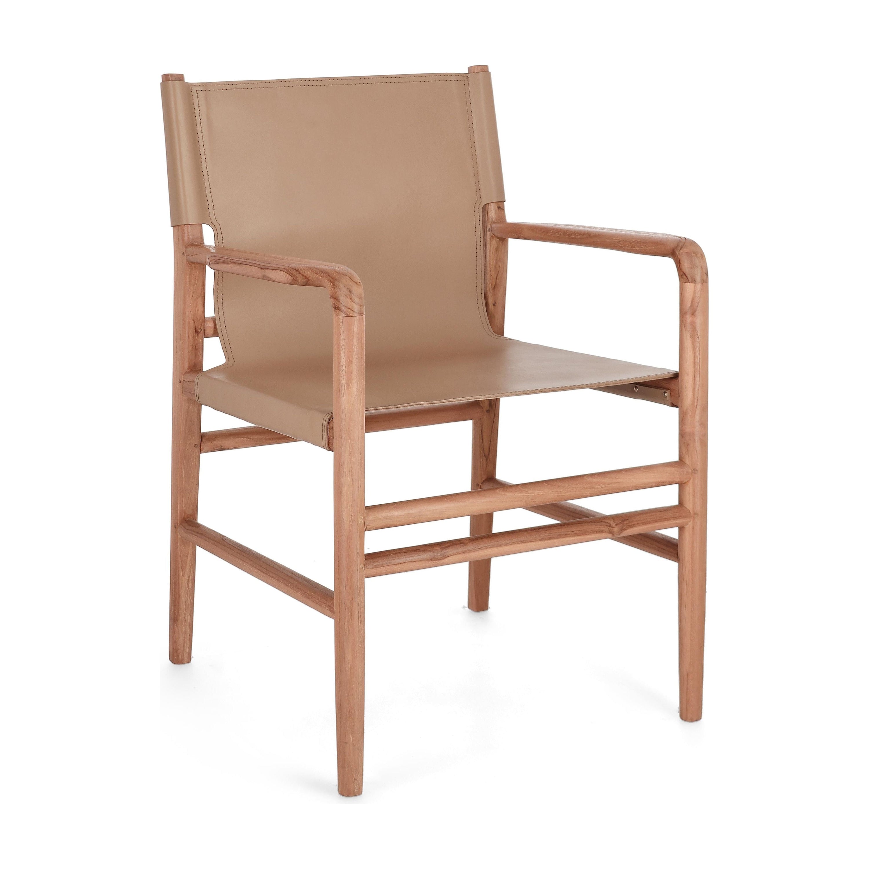 CAROLINE valgomojo fotelis, taupe spalva