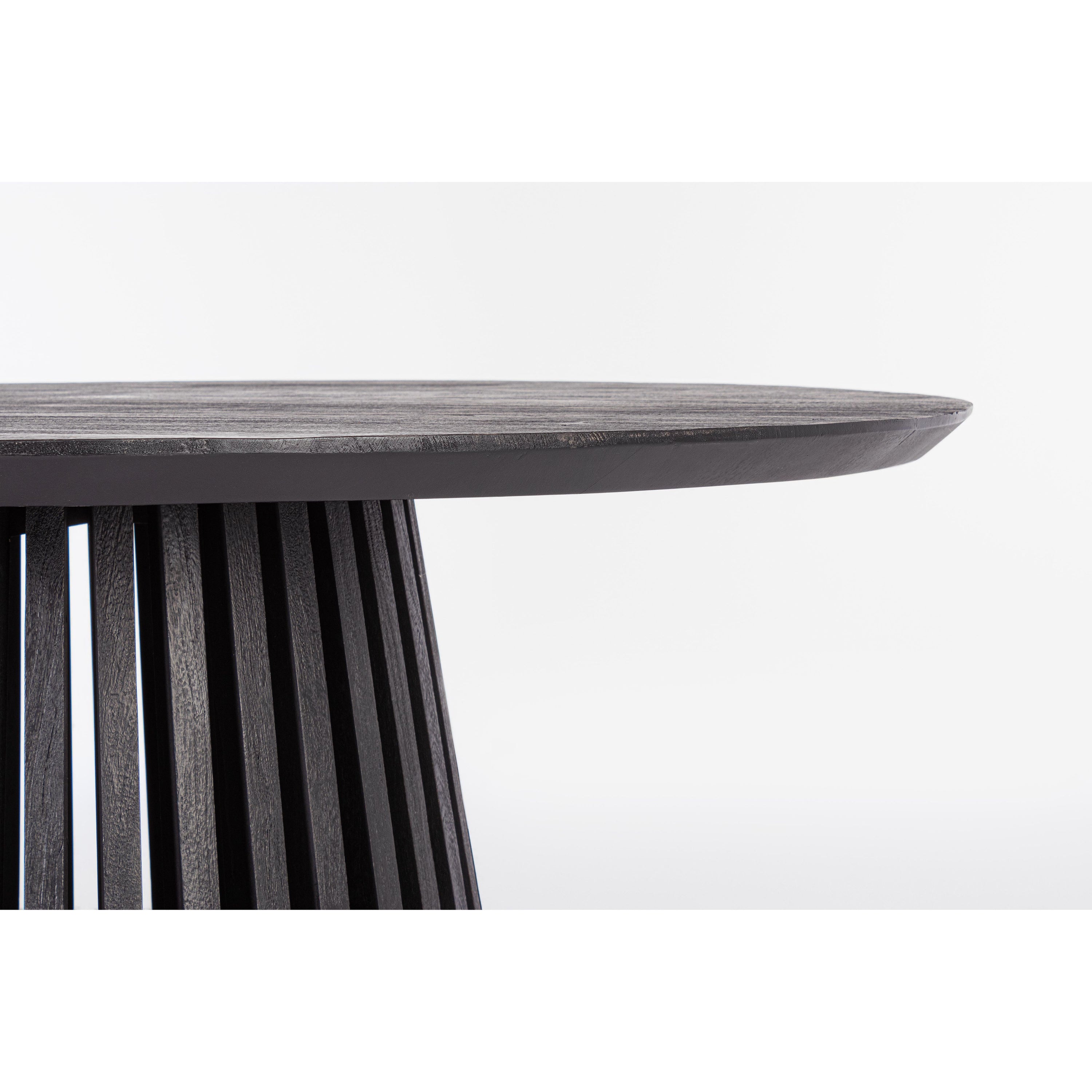 ODION apvalus valgomojo stalas, Ø130cm, juodas