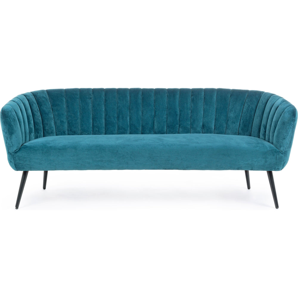 AVRIL 3 vietų sofa, povo mėlyna spalva
