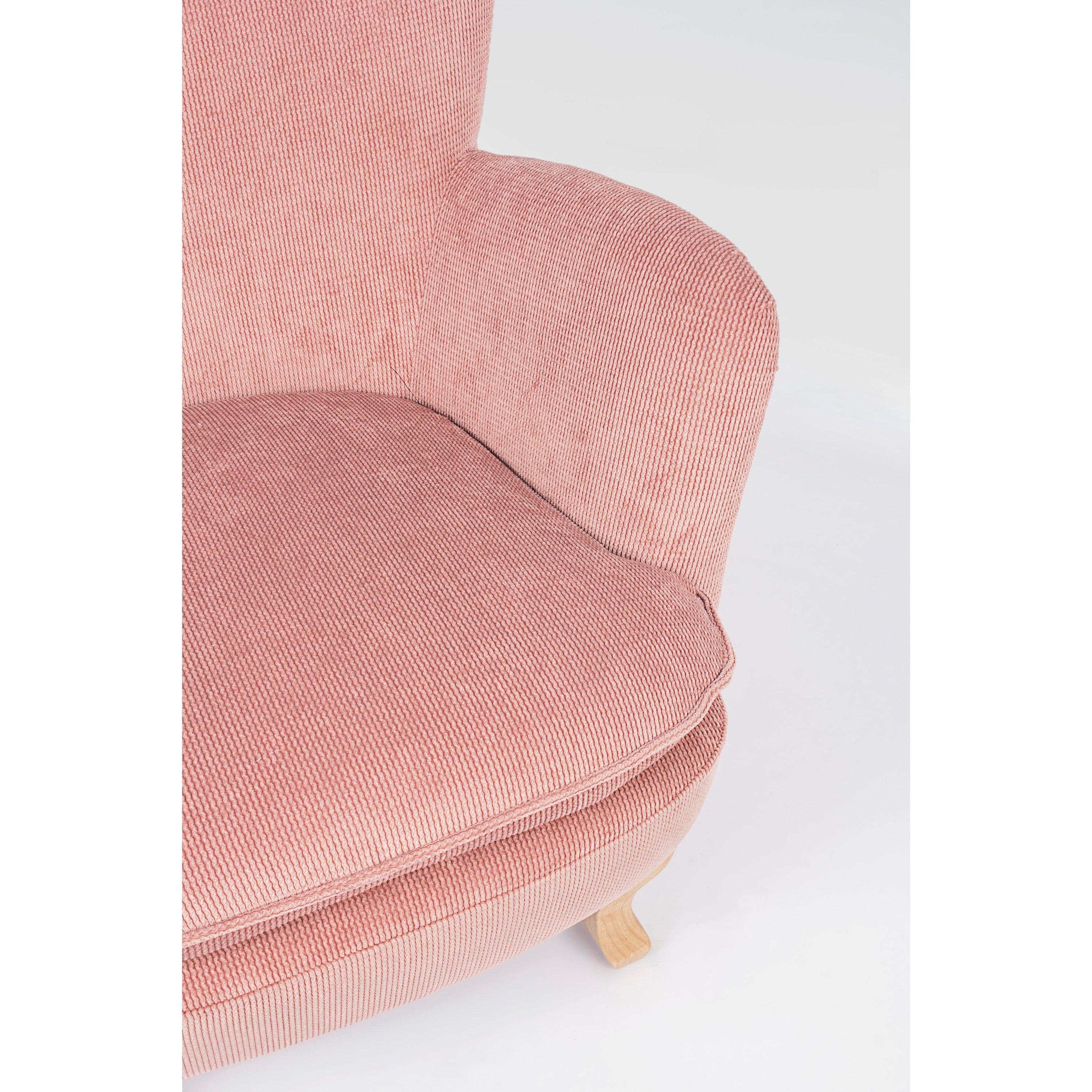 CHENILLE fotelis, rožinė