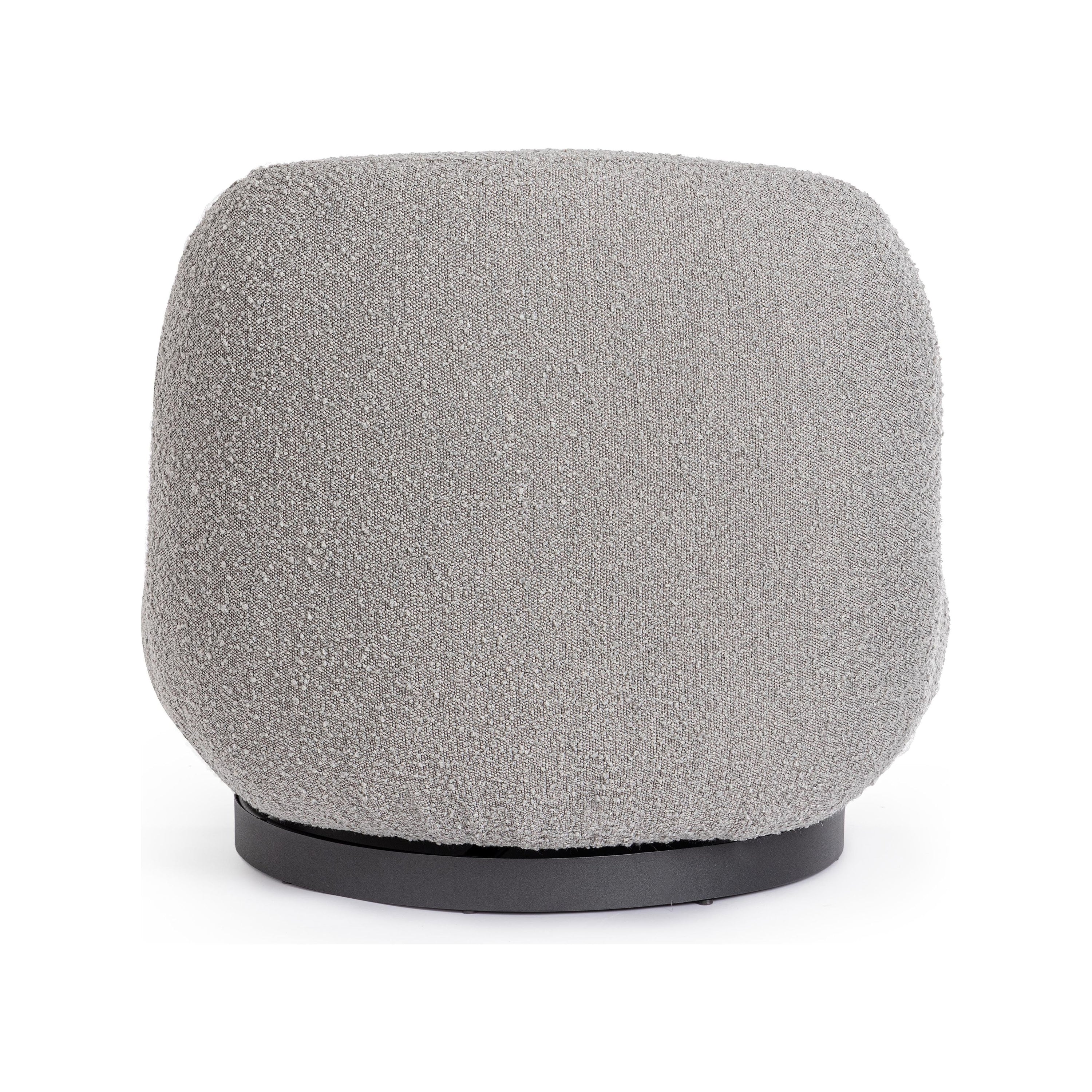 LARGOT fotelis, pilkos spalvos, boucle