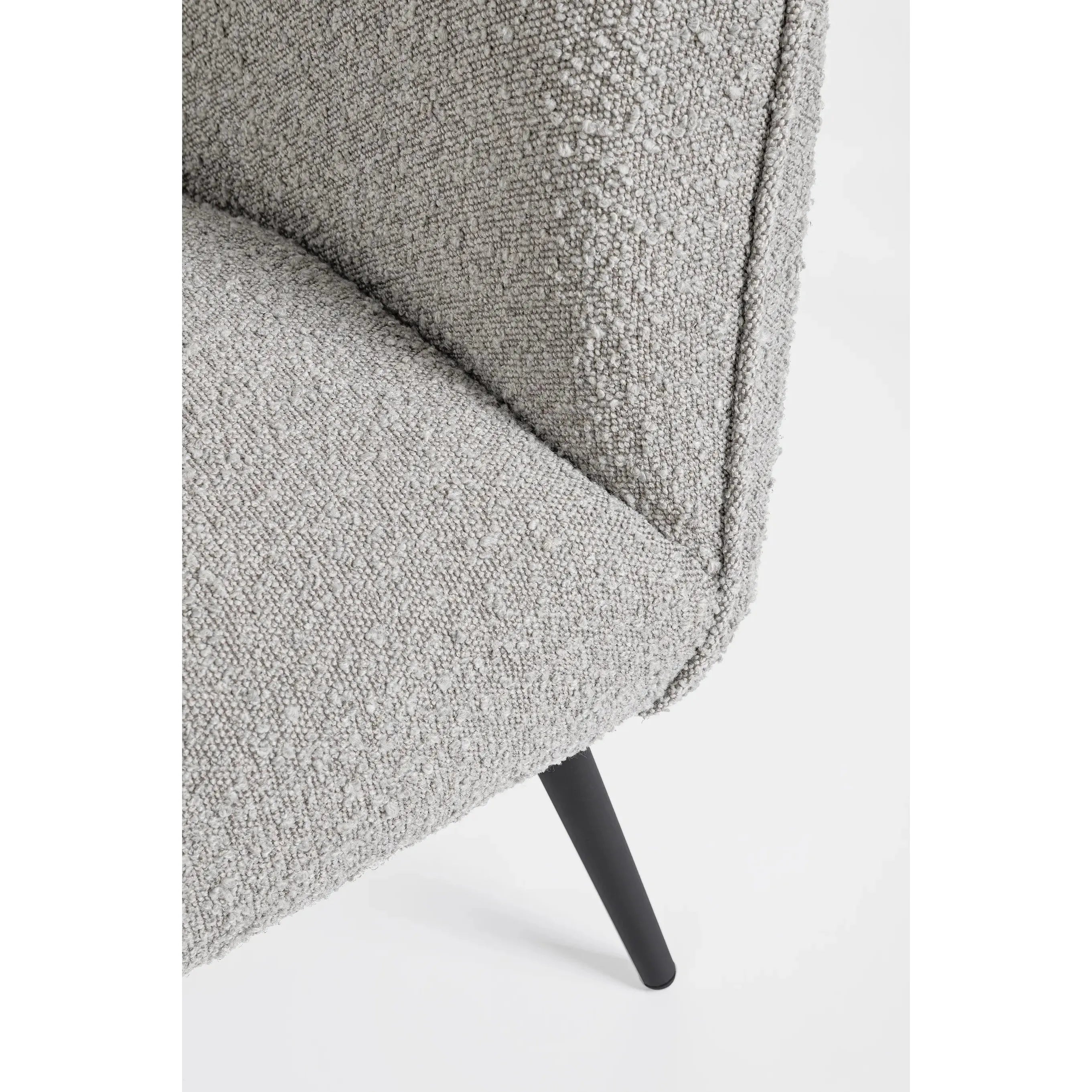 AVRIL 2 vietų sofa, boucle medžiaga, pilka