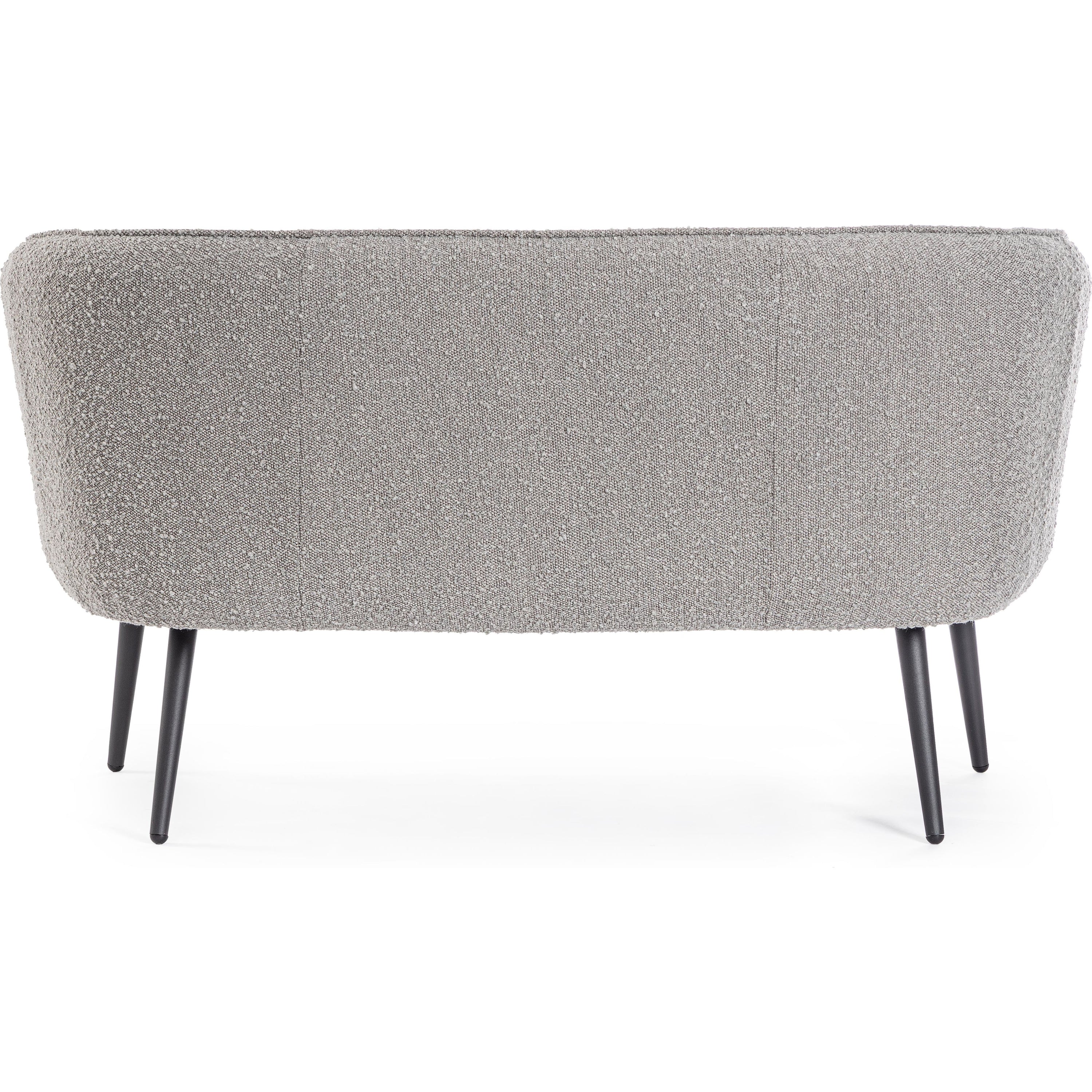 AVRIL 2 vietų sofa, boucle medžiaga, pilka