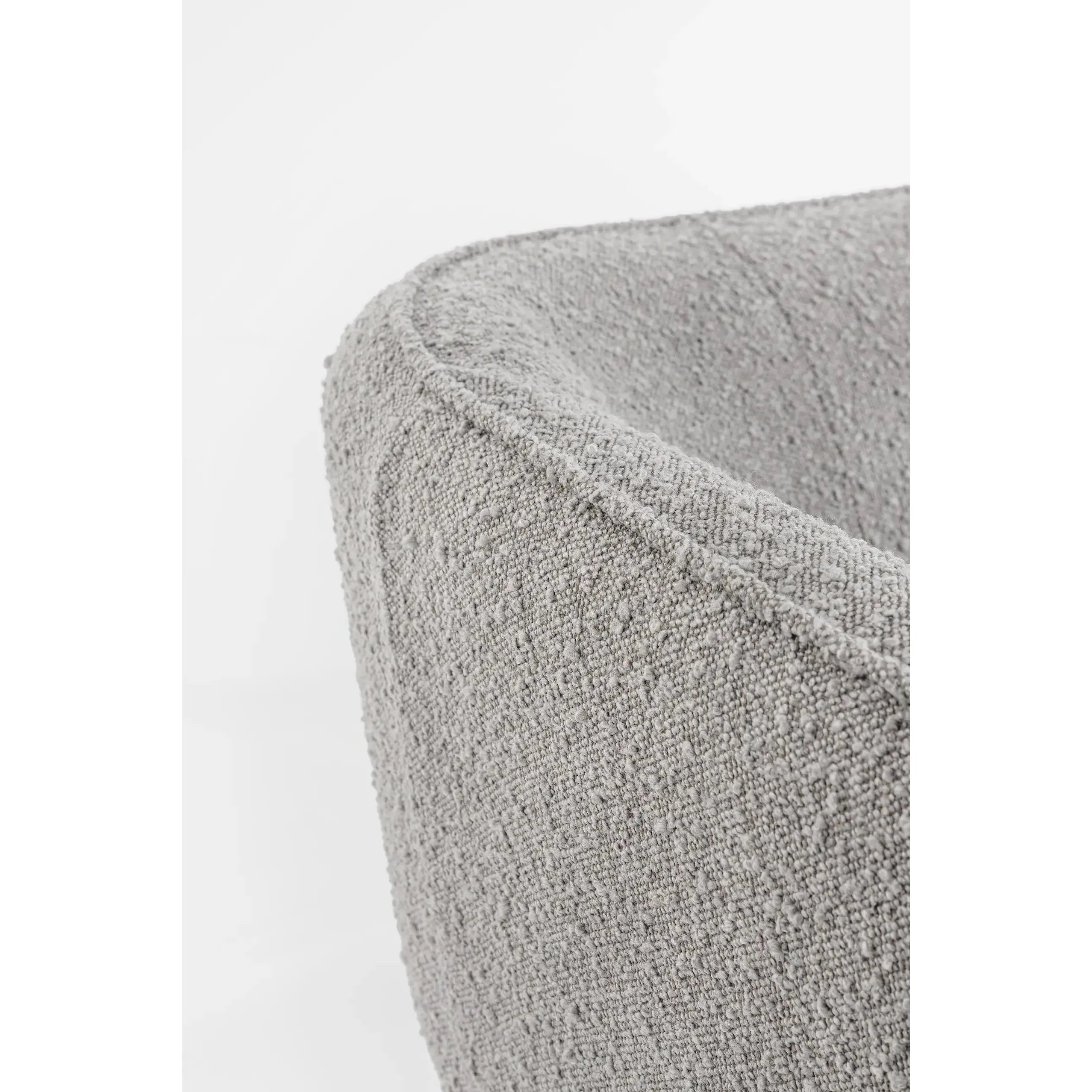 AVRIL 3 vietų sofa, boucle medžiaga, pilka