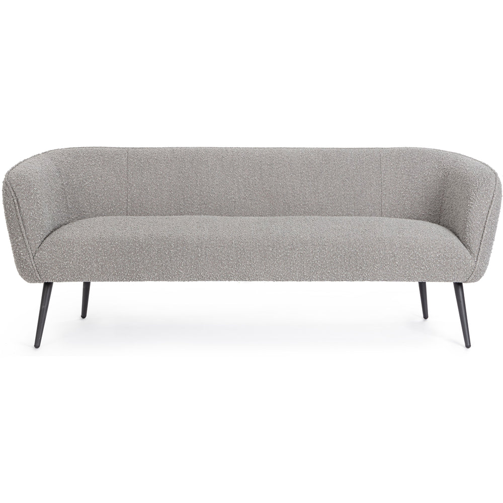 AVRIL 3 vietų sofa, boucle medžiaga, pilka