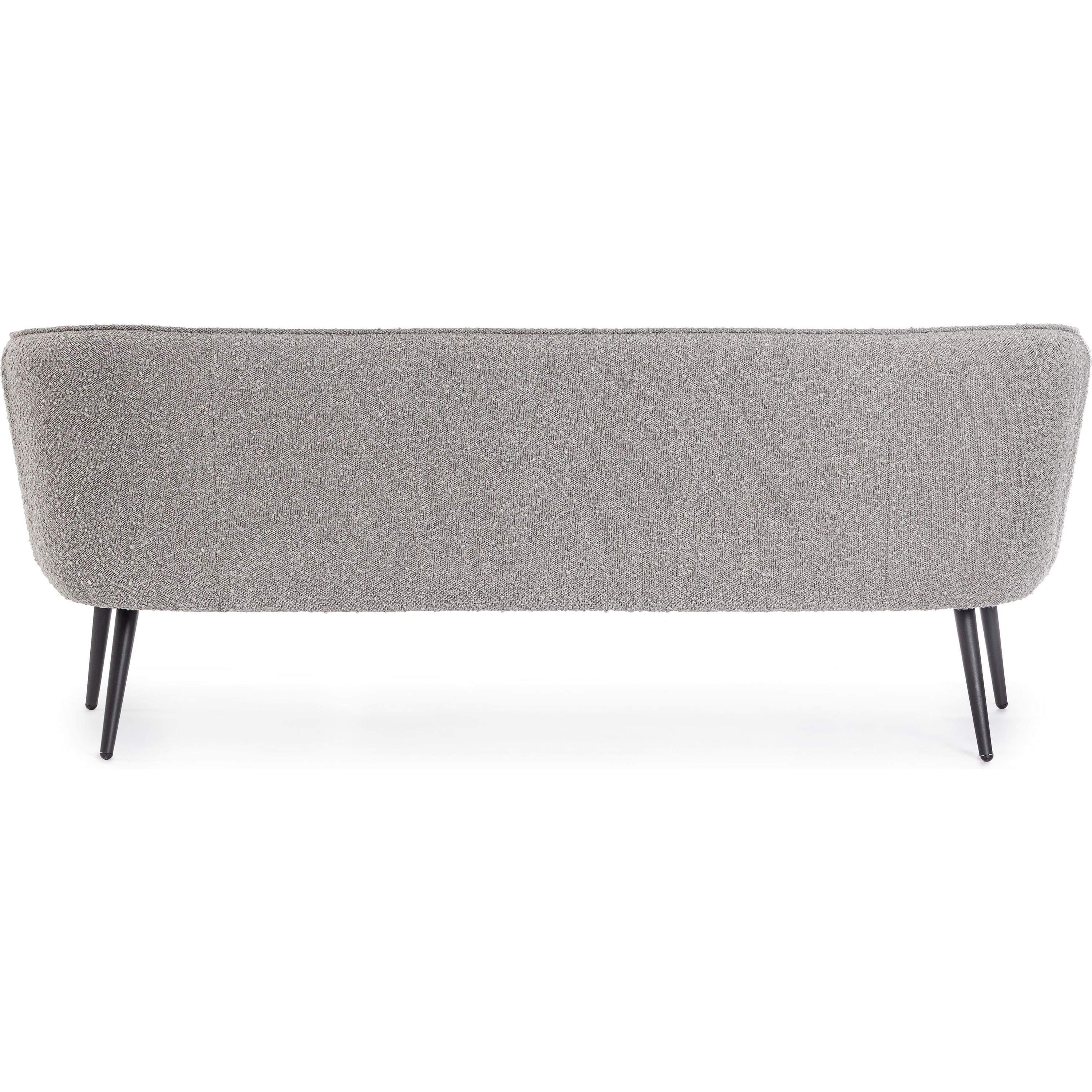 AVRIL 3 vietų sofa, boucle medžiaga, pilka