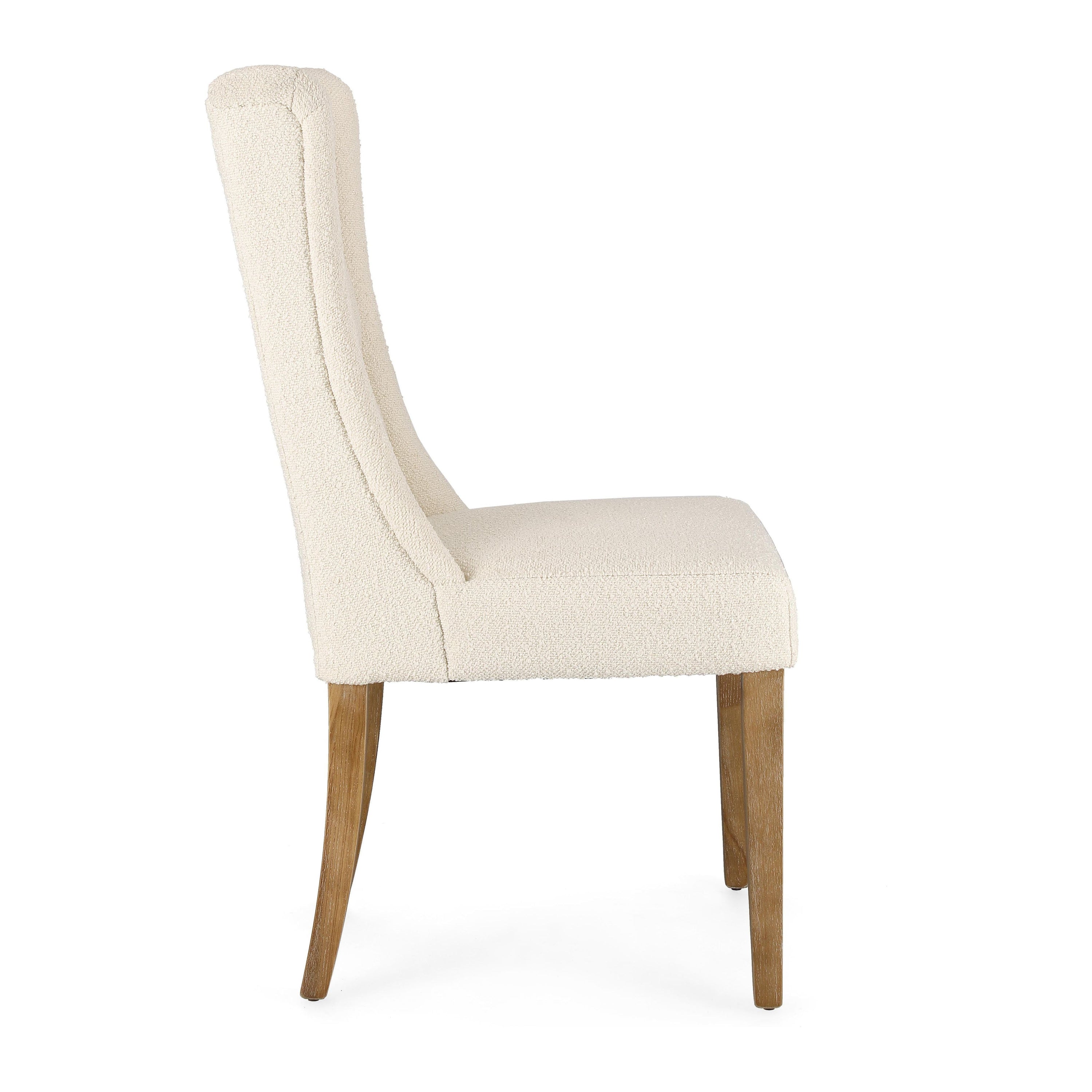 COLUMBIA chair, natural, bouclé