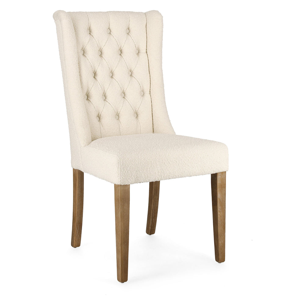 COLUMBIA chair, natural, bouclé