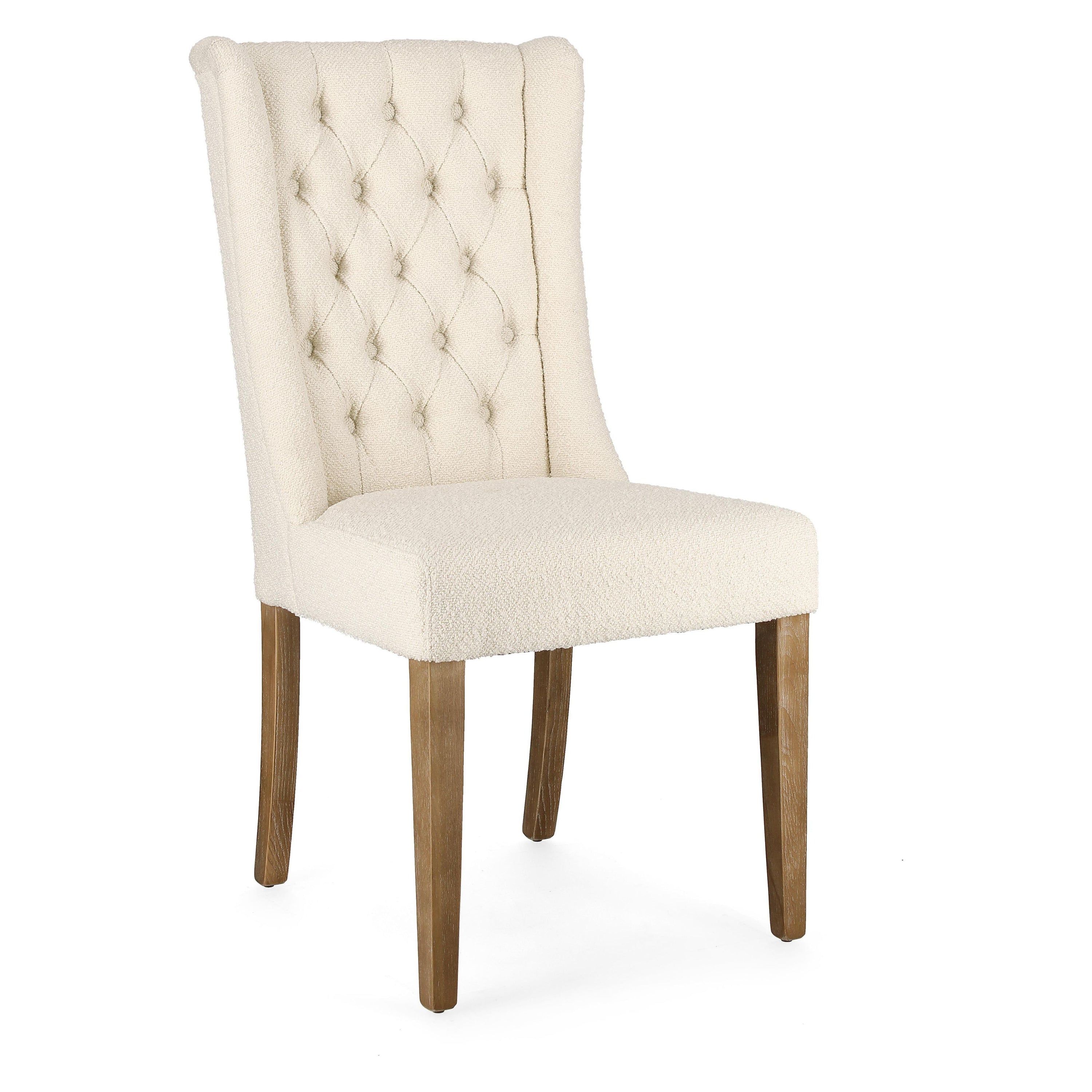 COLUMBIA chair, natural, bouclé