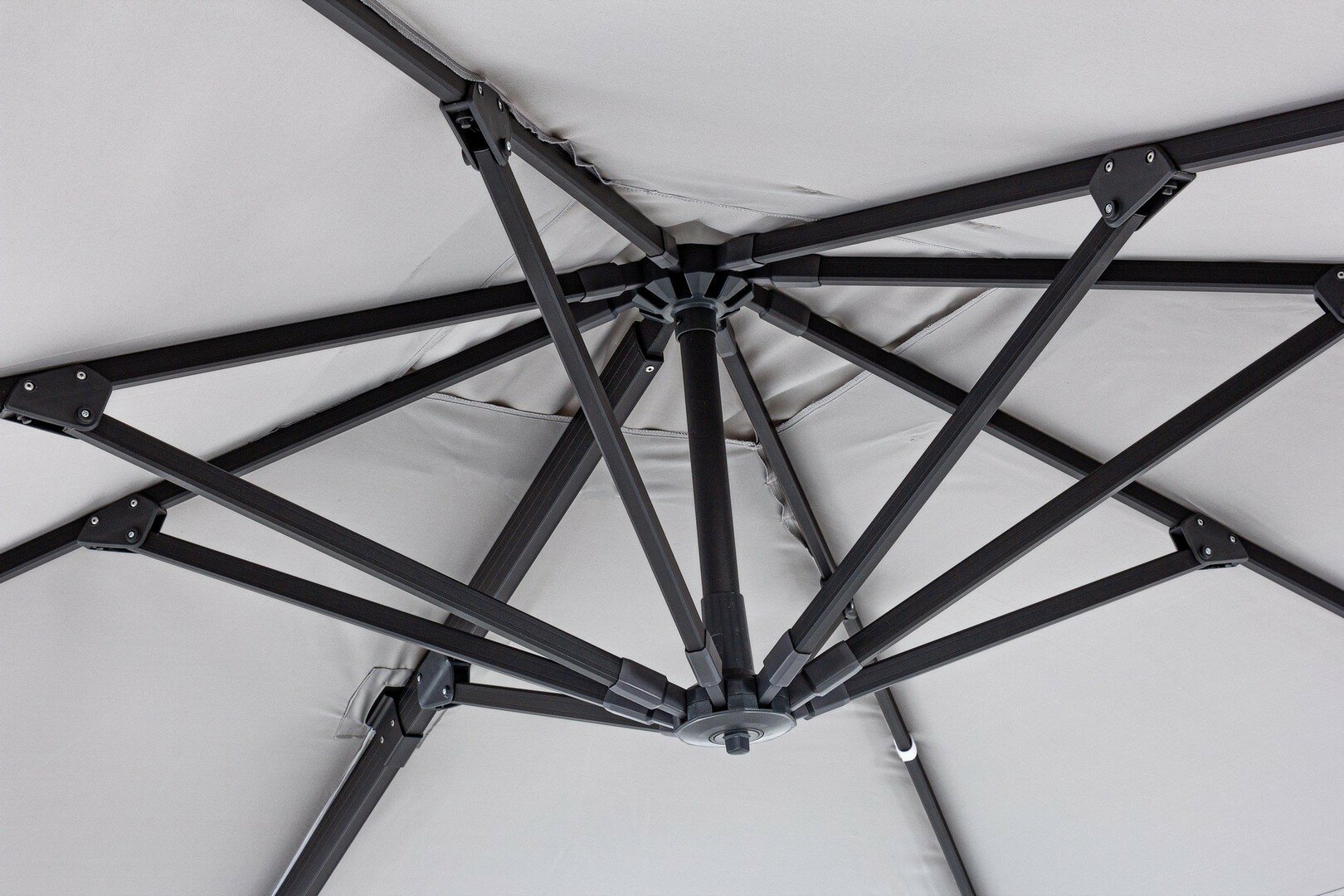 Umbrella INES, 3x3 m, light grey