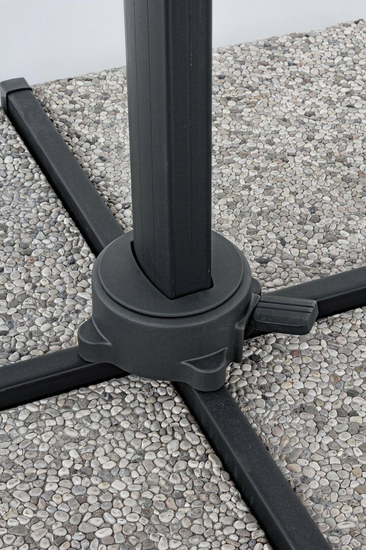 Umbrella INES, 3x3 m, light grey